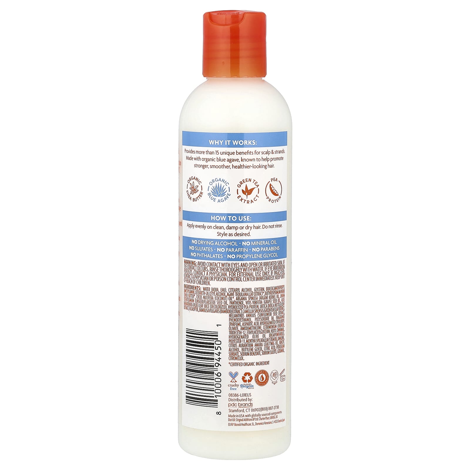 Cantu, Weightless, 15+ полезных свойств для ежедневного ухода, для волн и кудрей, 236 мл (8 жидк. Унций)