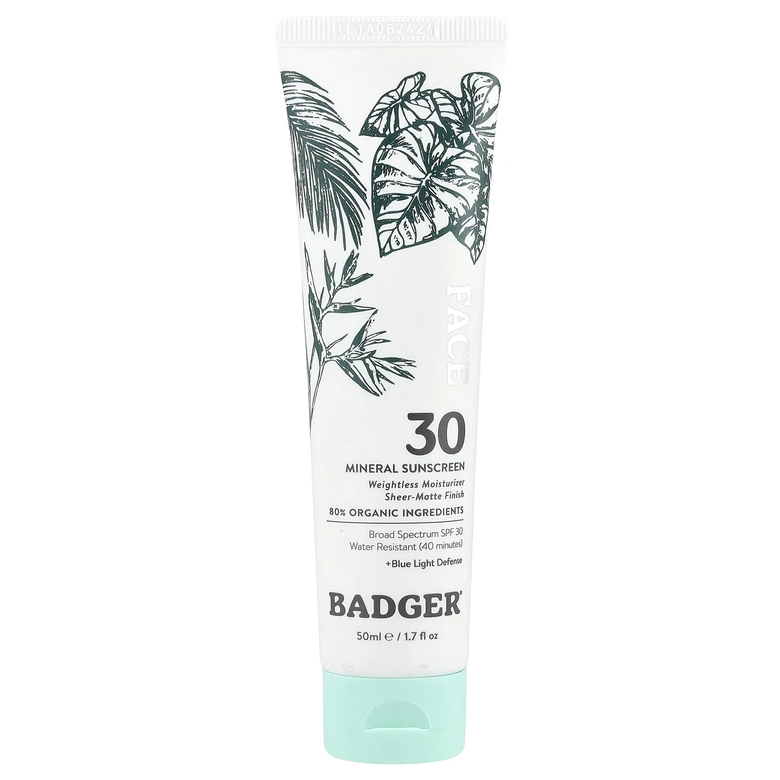 Badger, солнцезащитное средство для лица, SPF 30, 50 мл (1,7 жидк. унции)