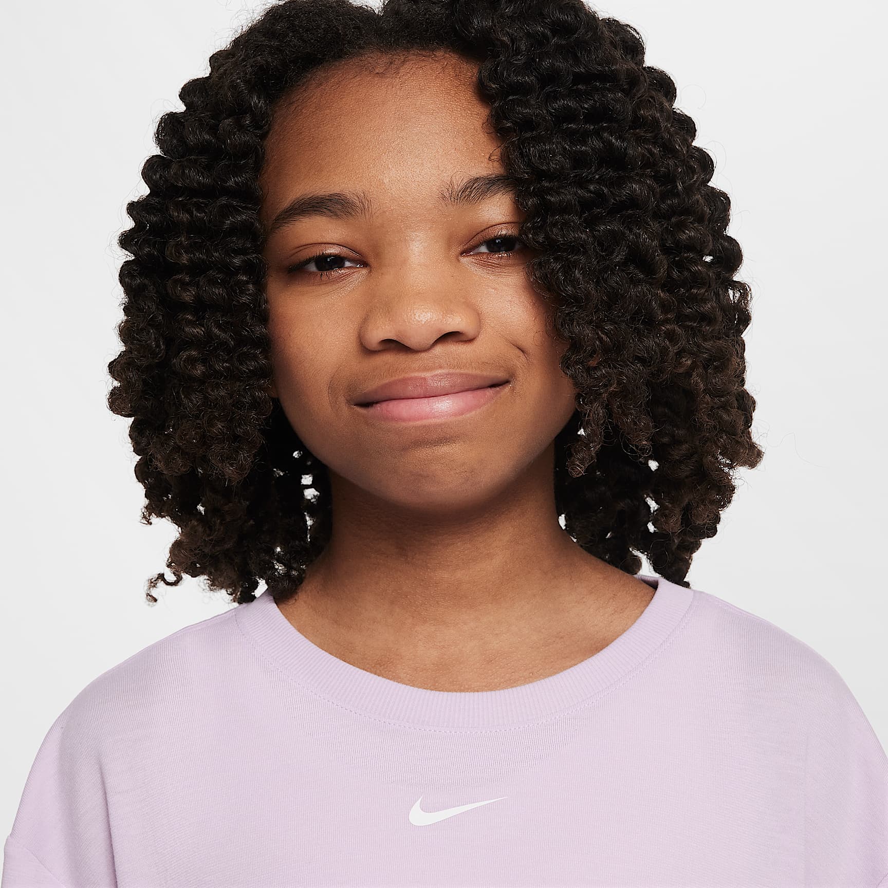 Nike One Relaxed Big Kids' (Girls') Dri-FIT Short-Sleeve Top