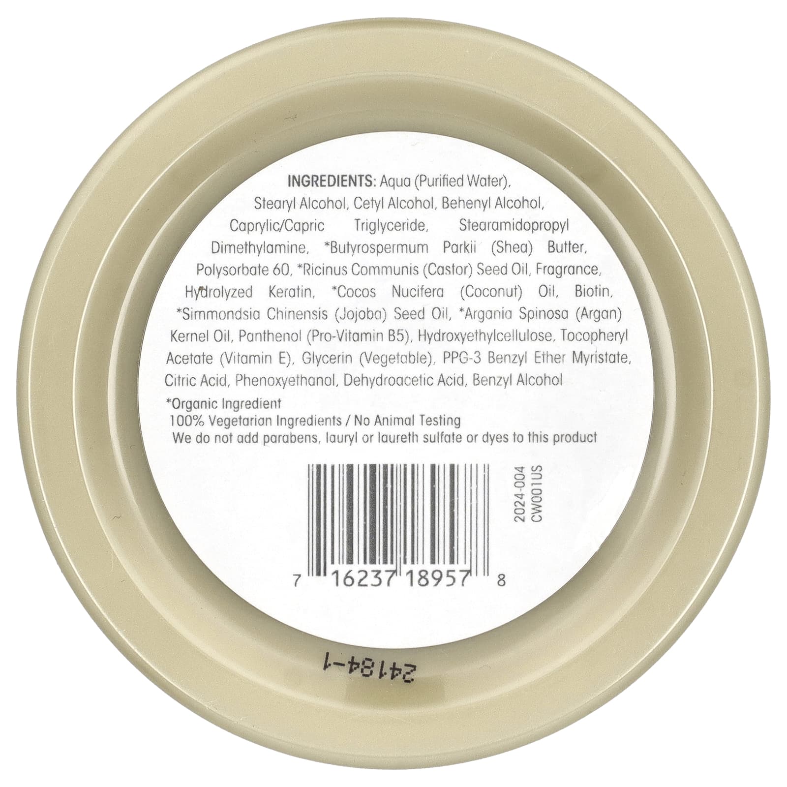 Giovanni, Укрепляющая маска для волос с разглаживающим касторовым маслом, 295 мл (10 жидк. унц.)