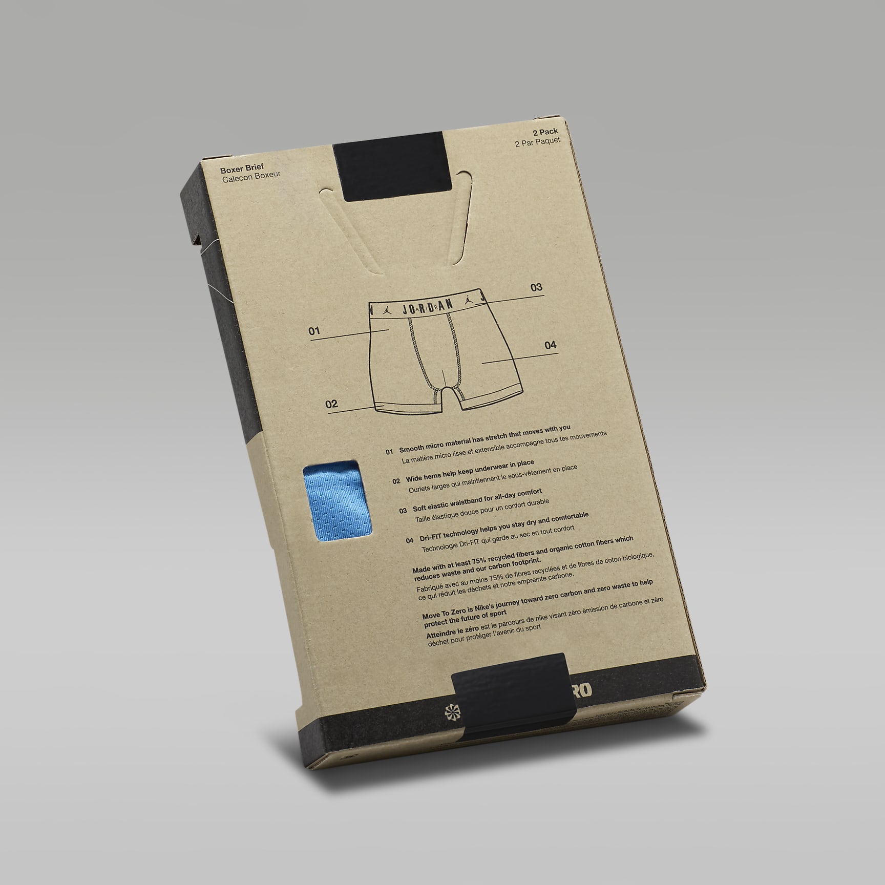 Jordan Big Kids' Flight Mesh Jersey Boxer Briefs (2-Pack)