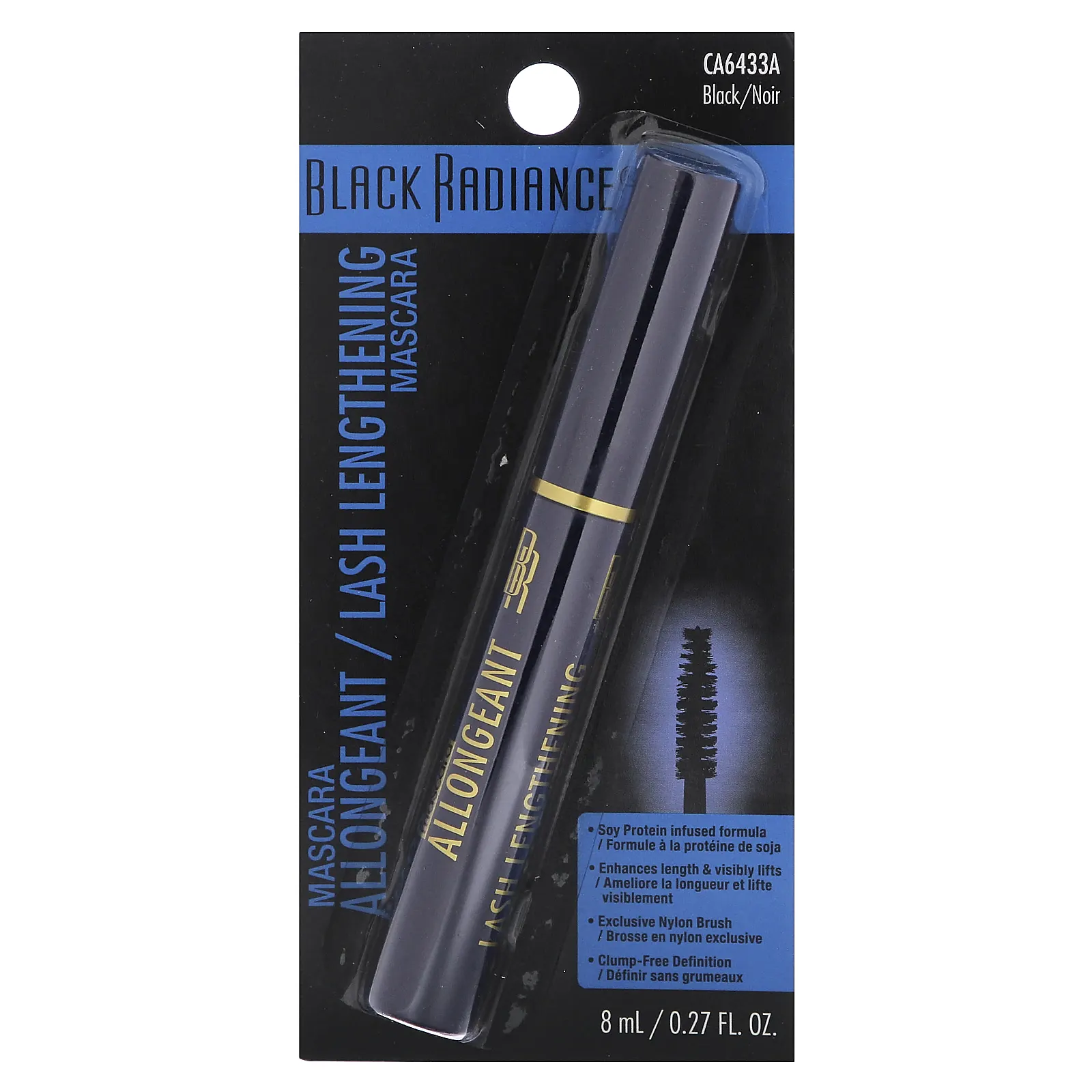 Black Radiance, удлиняющая тушь для ресниц, CA6433A, черная, 8 мл (0,27 жидк. унции)