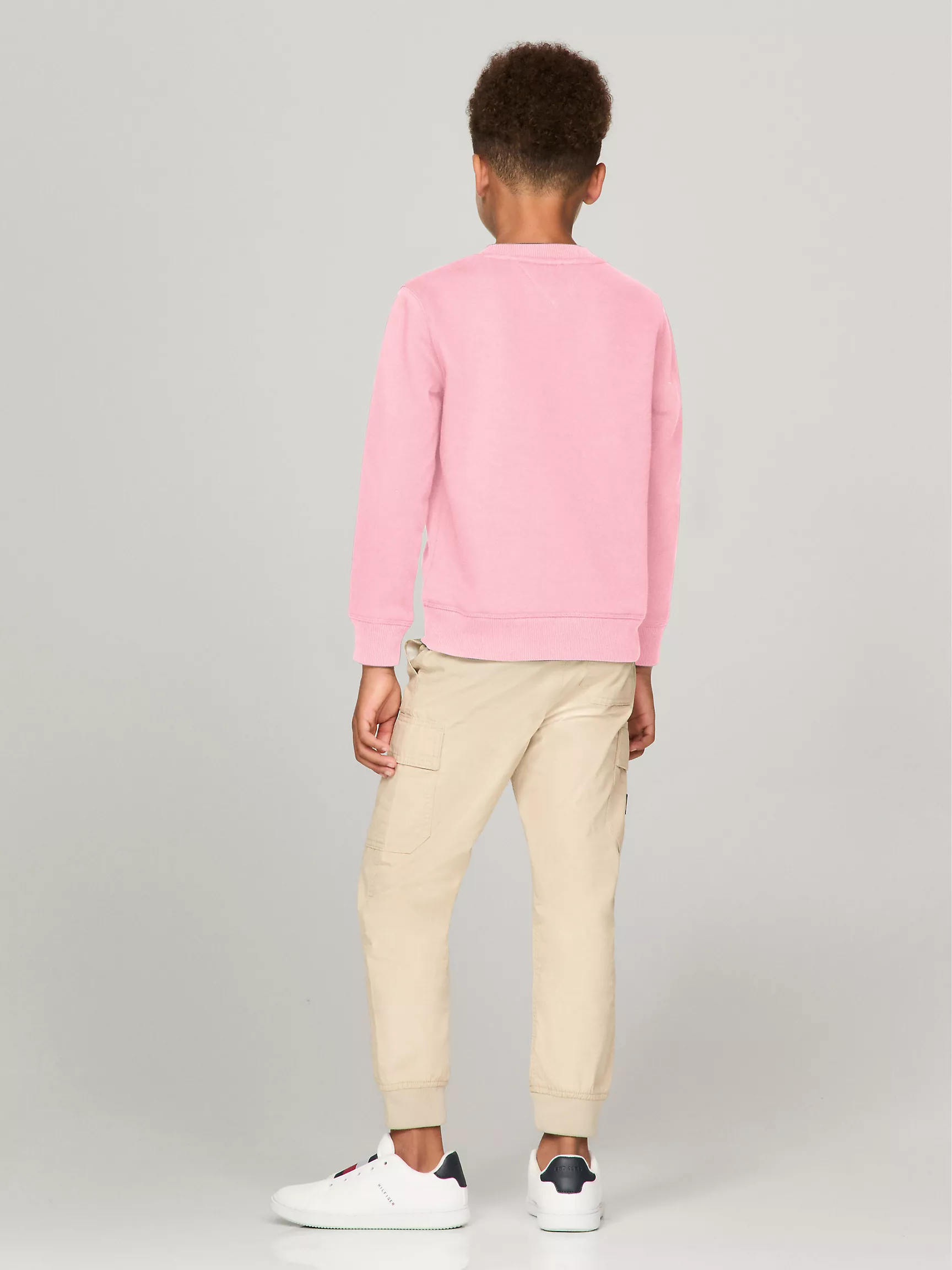 Толстовка для мальчика Tommy Hilfiger, Детский однотонный свитшот с круглым вырезом