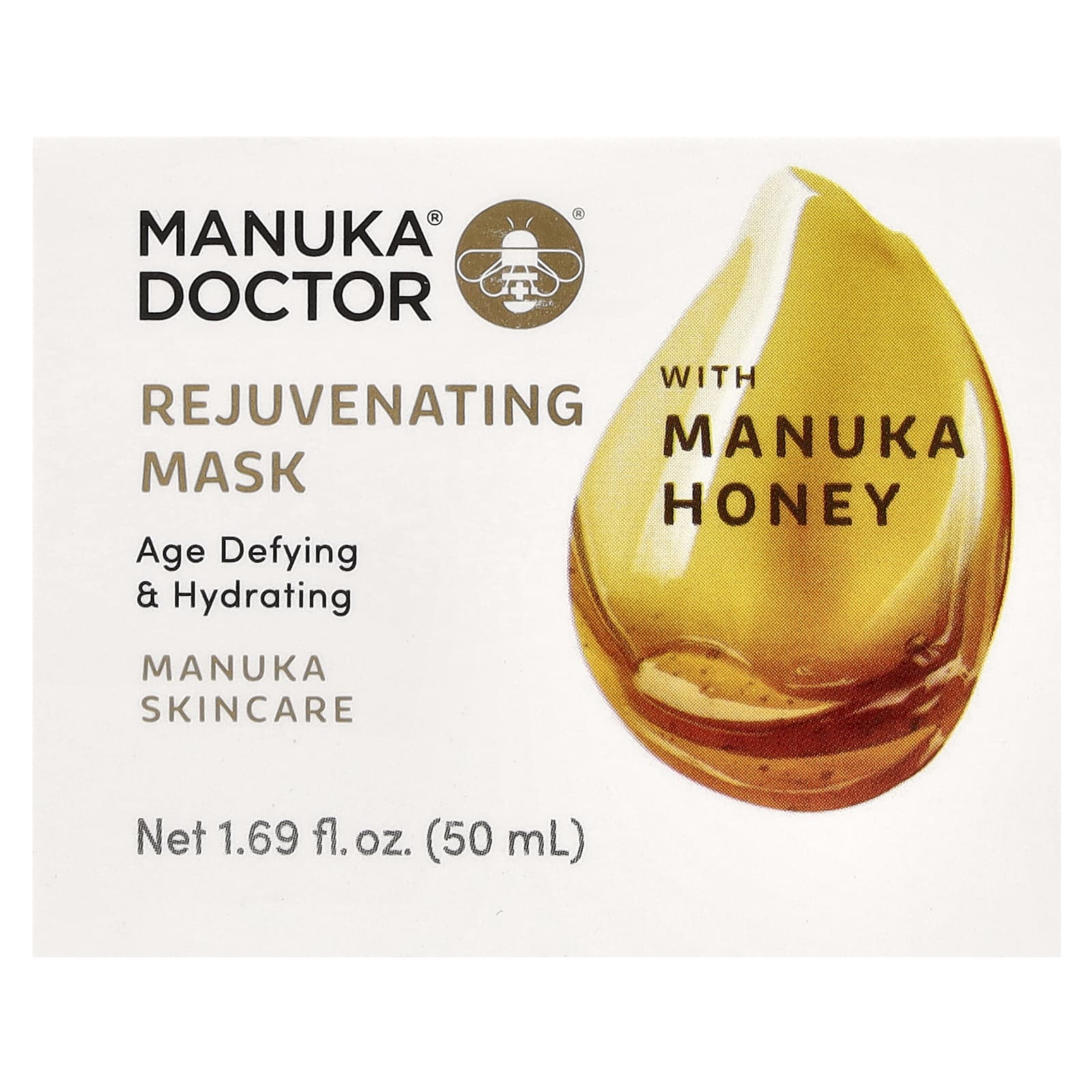 Manuka Doctor, омолаживающая маска для лица с медом манука, 50 мл (1,69 жидк. унции)