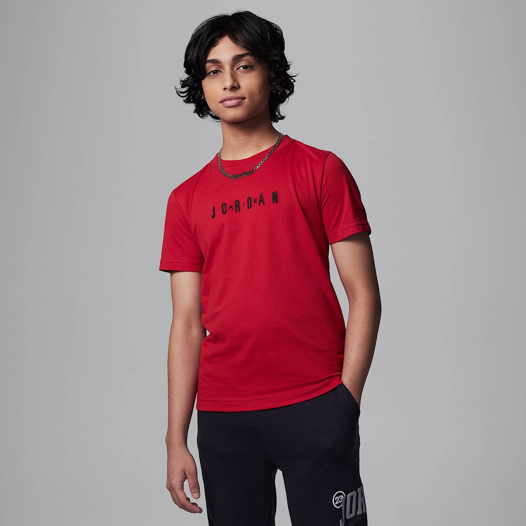 Jordan Big Kids' Embroidered Logo T-Shirt