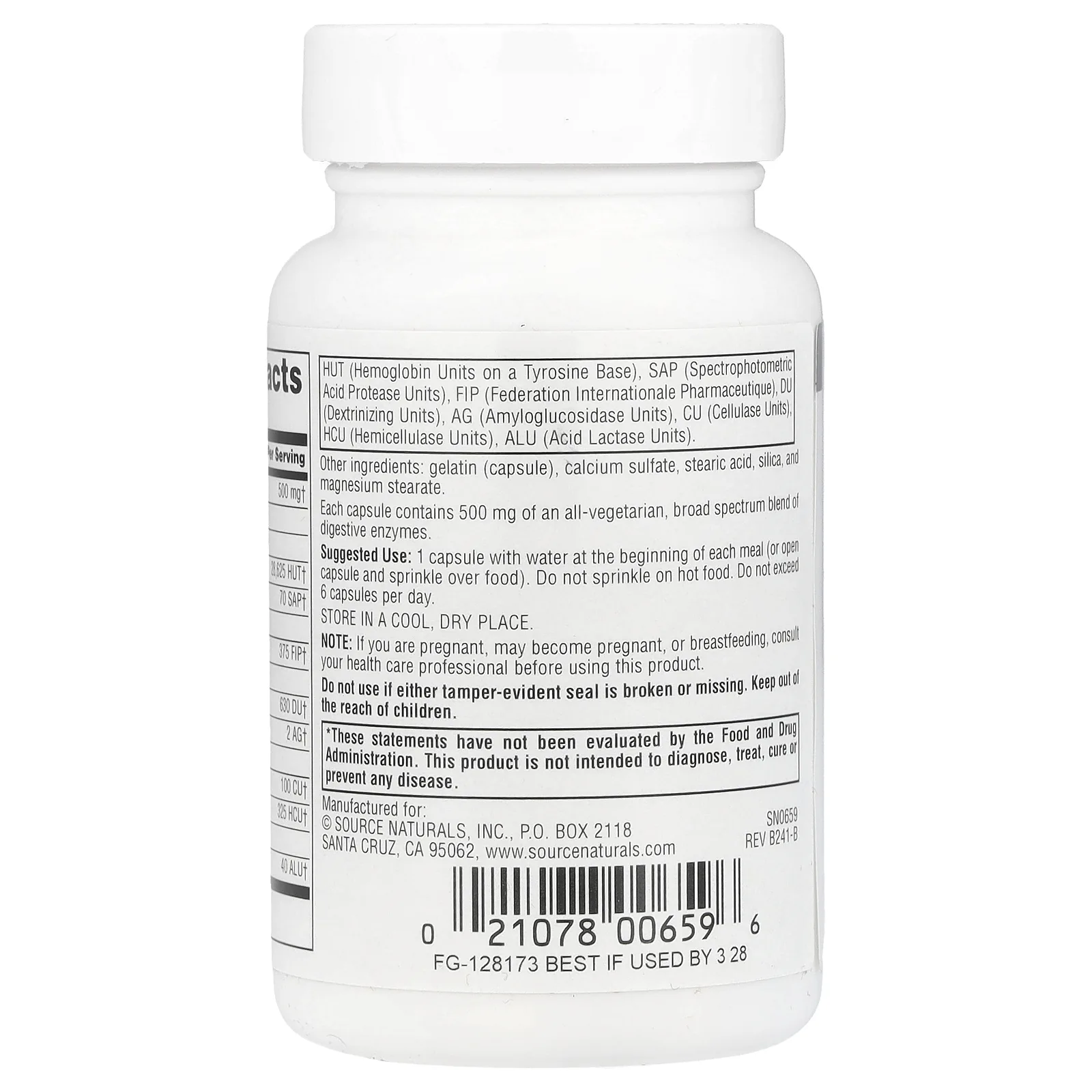 Source Naturals, Daily Essential Enzymes®, 500 мг, 60 капсул