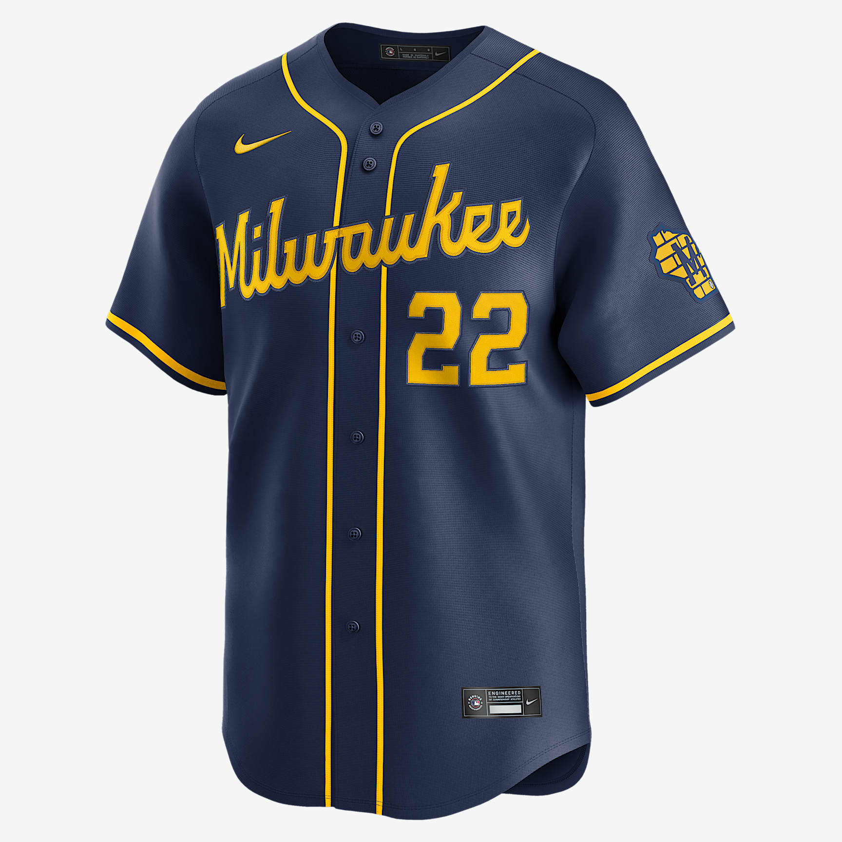 Christian Yelich Milwaukee Brewers Men's Nike Dri-FIT ADV MLB Limited Jersey