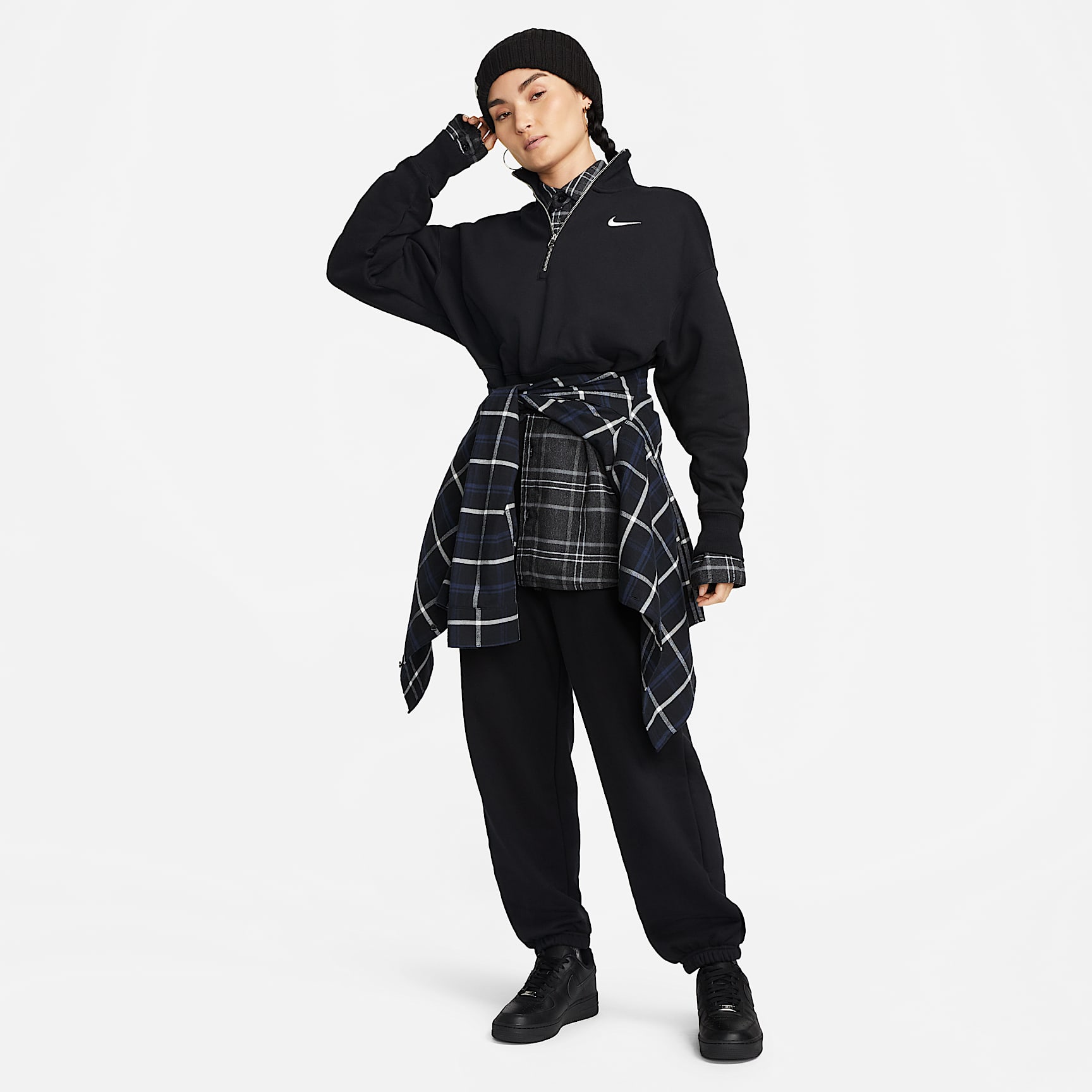Nike Sportswear Phoenix Fleece Women's 1/4-Zip Cropped Sweatshirt