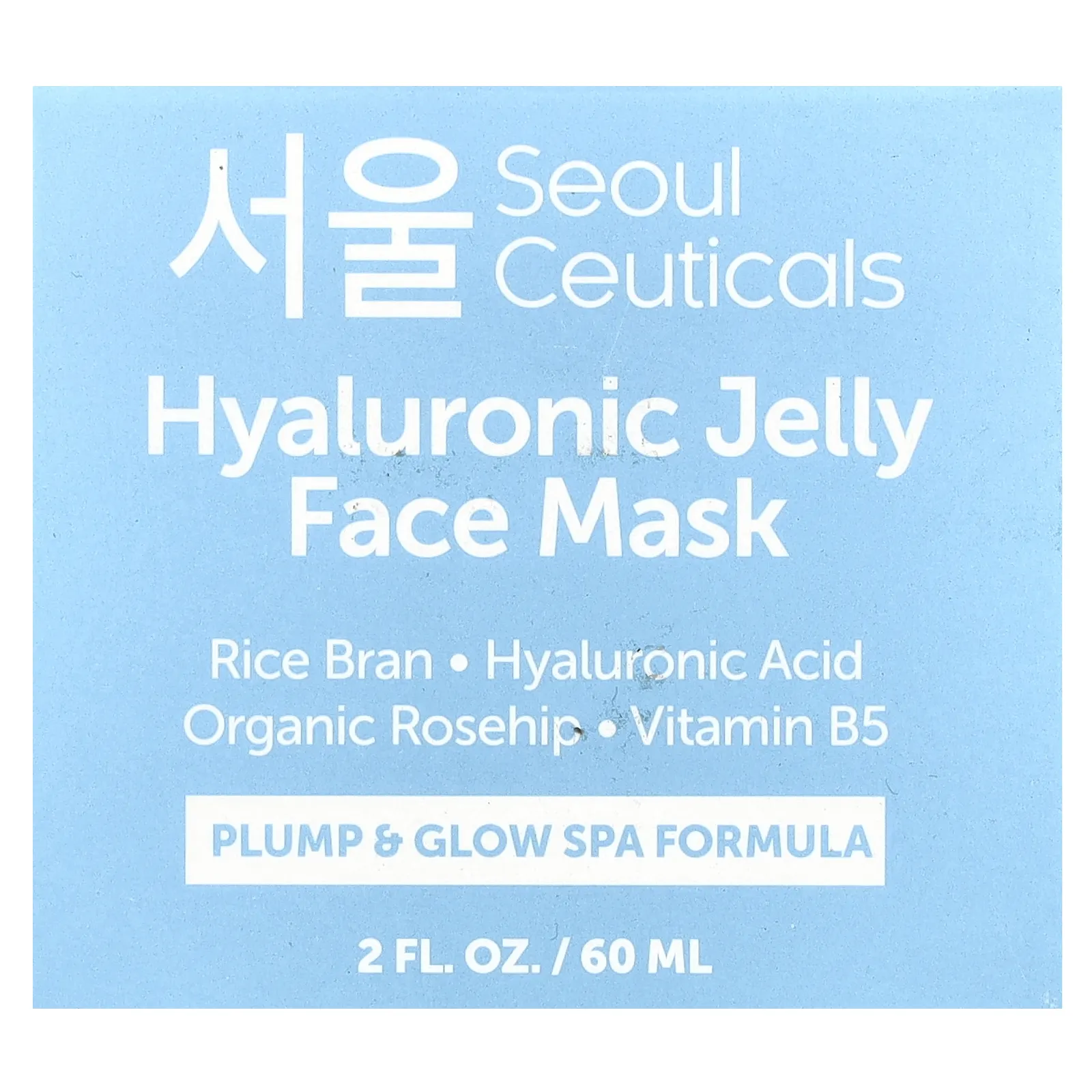 SeoulCeuticals, Маска для лица с гиалуроновым желе, 60 мл (2 жидк. Унции)