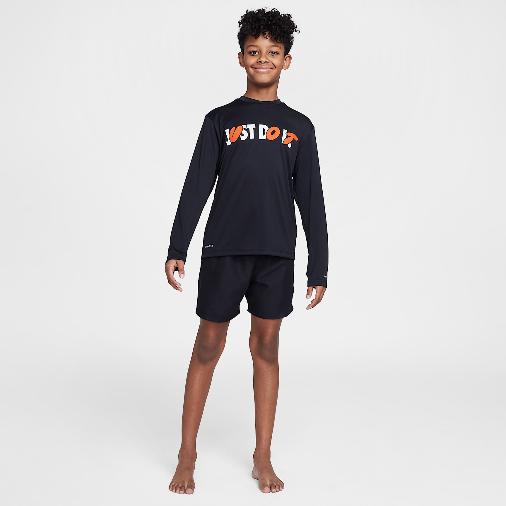 Nike Swim Hydroguard Big Kids' (Boys') Dri-FIT Long-Sleeve Top