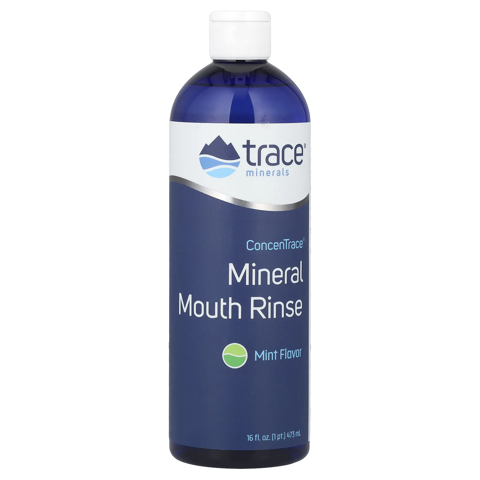 Trace Minerals ®, минеральный ополаскиватель для полости рта ConcenTrace, мята, 473 мл (16 жидк. унций)
