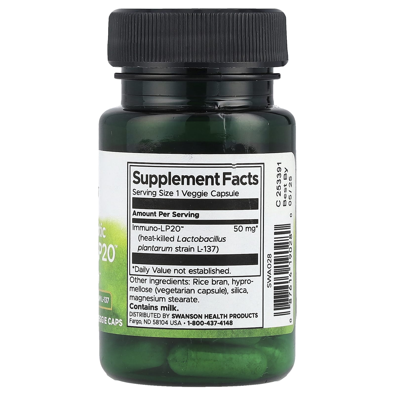 Swanson, Immunobiotic, Immuno-LP20, 30 растительных капсул