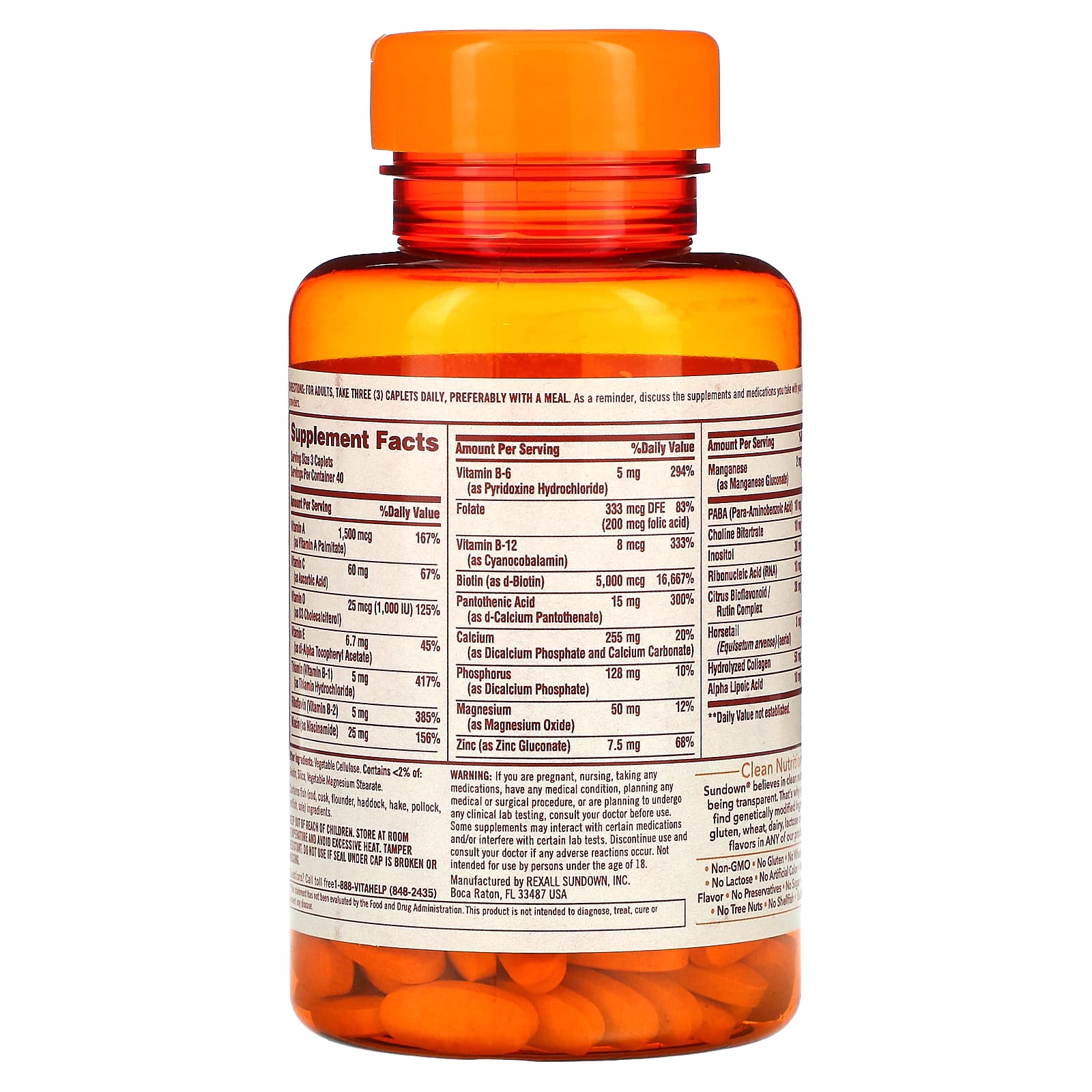 Sundown Naturals, Волосы, кожа и ногти, 120 капсуловидных таблеток