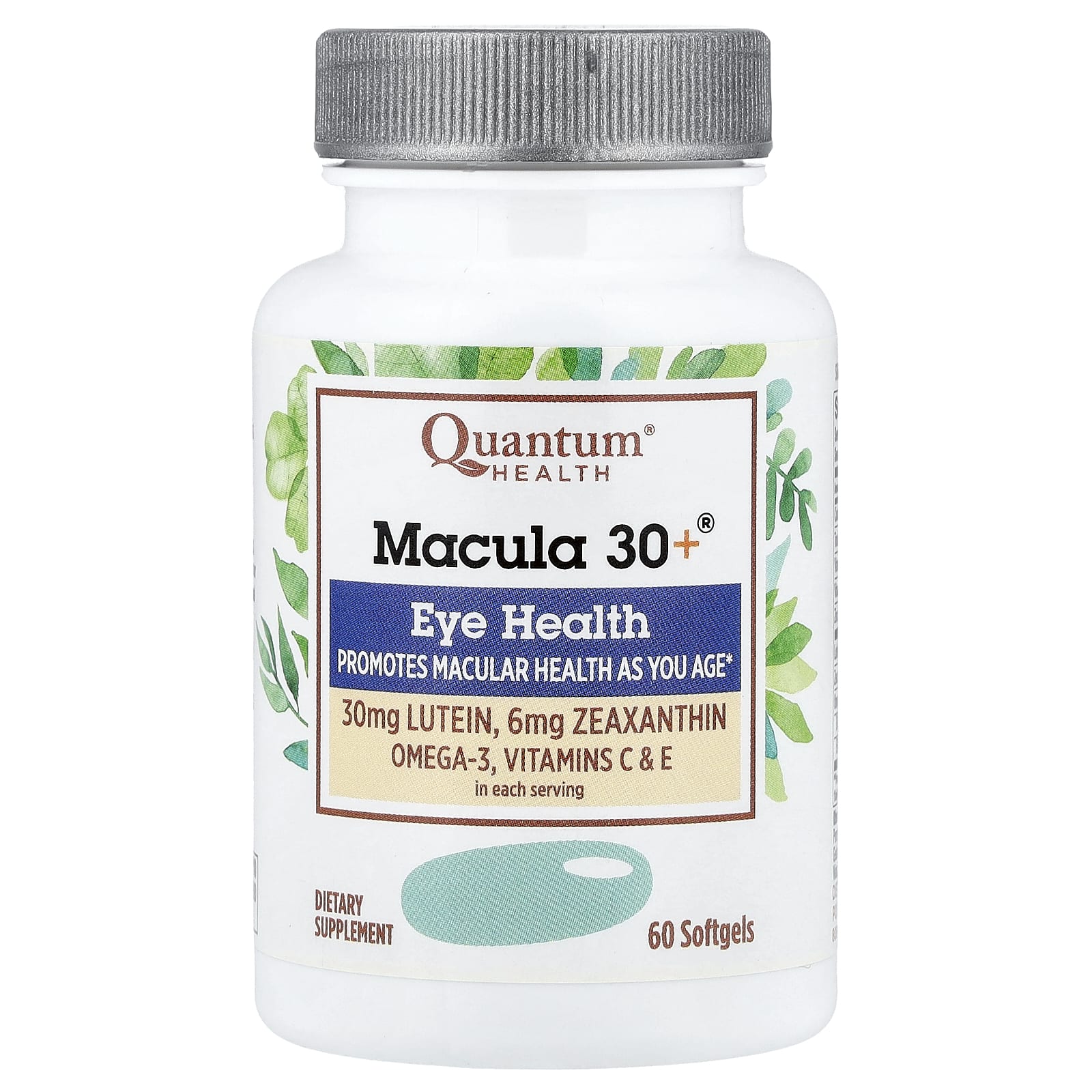 Quantum Health, Macula 30+®, добавка для здоровья глаз, 60 капсул