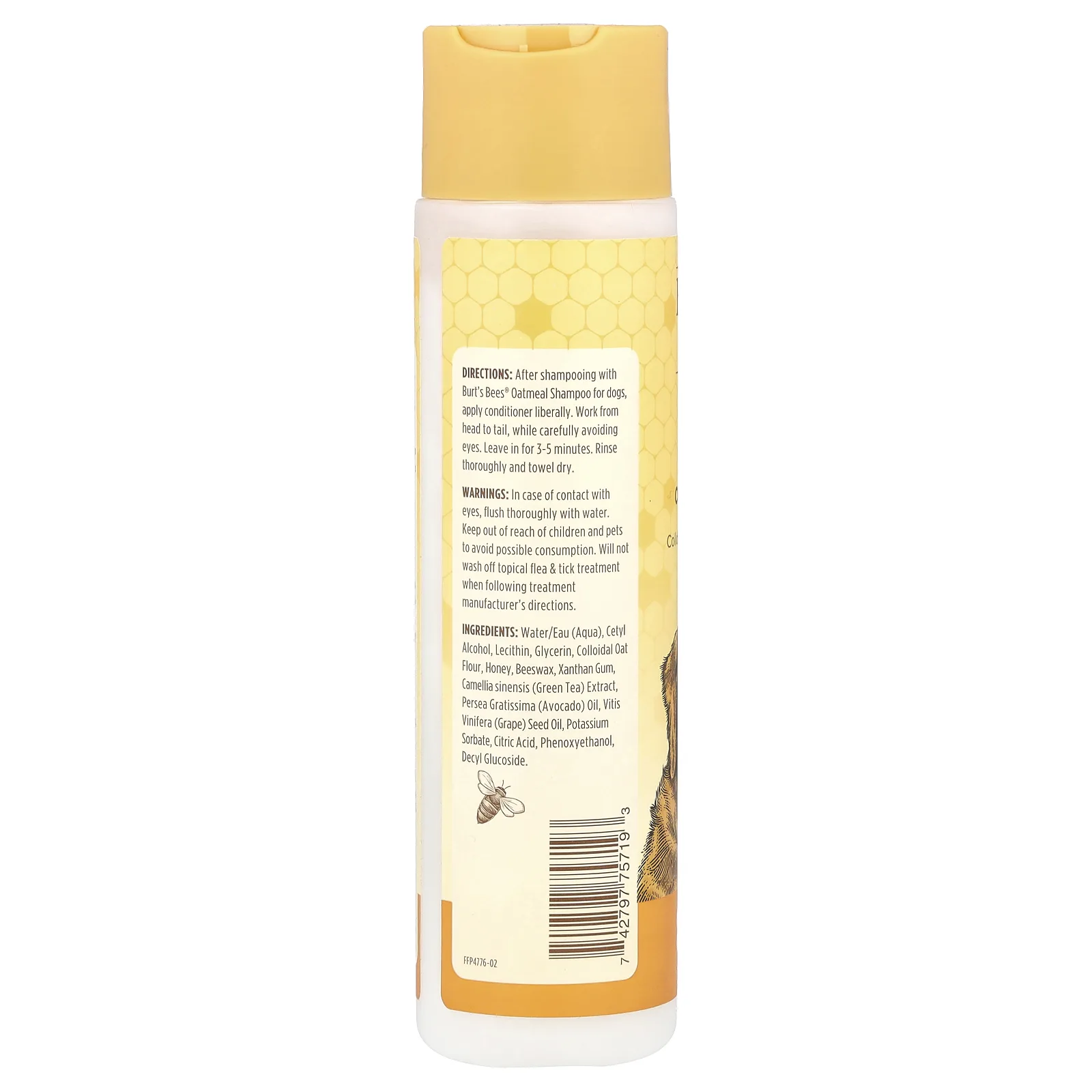 Burt's Bees, Овсяный кондиционер для собак с коллоидной овсяной мукой и медом, 296 мл (10 жидк. Унций)