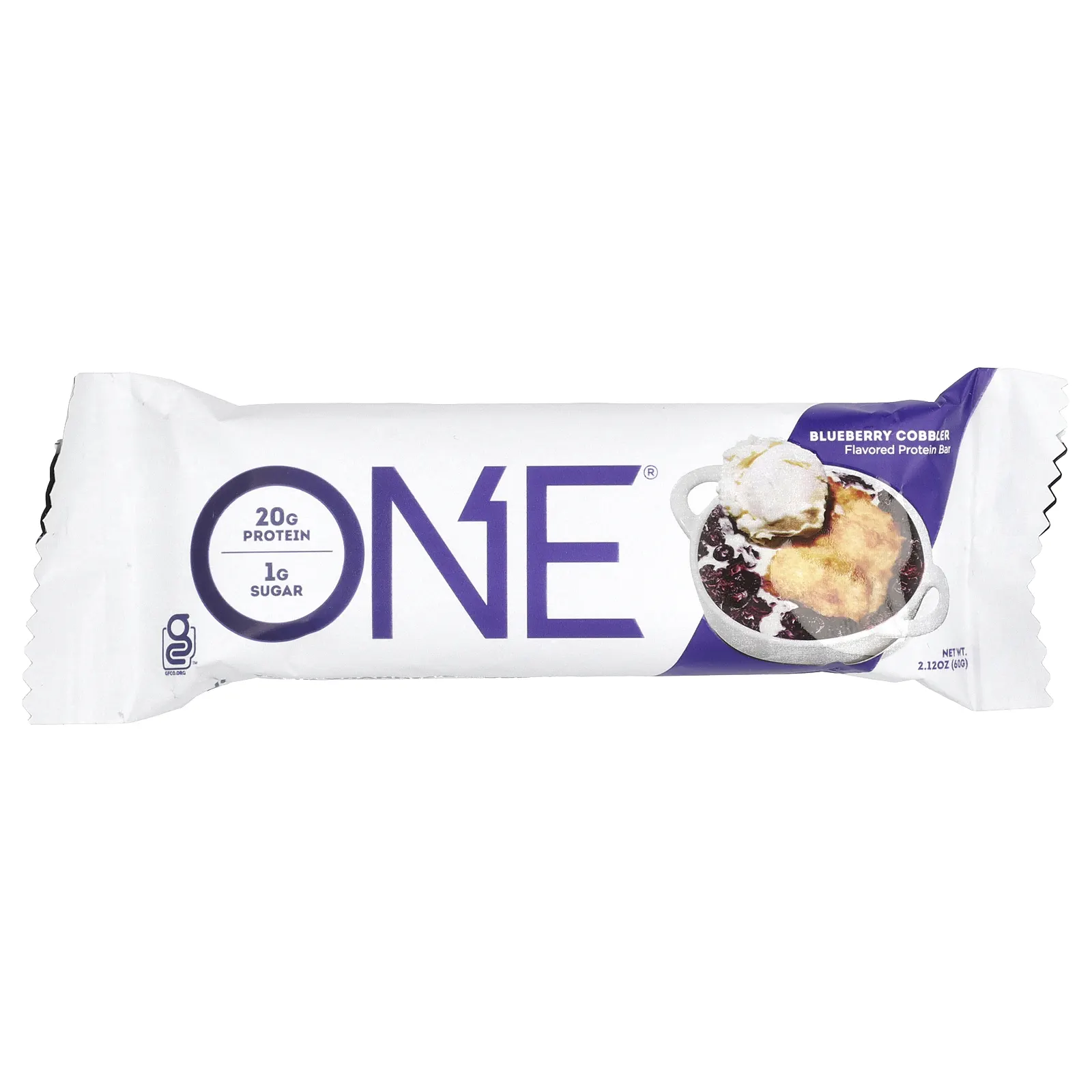 One Brands, ONE Bar, черничный коблер, 12 батончиков, 60 г (2,12 унции) каждый