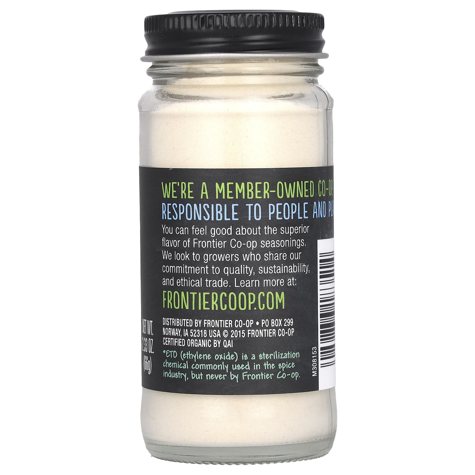 Frontier Co-op, органический чесночный порошок, 66 г (2,33 унции)