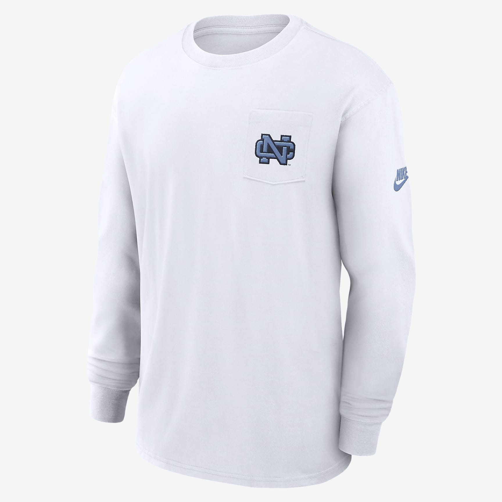 North Carolina Tar Heels Legacy Max90 Pocket Men's Nike College Long-Sleeve T-Shirt