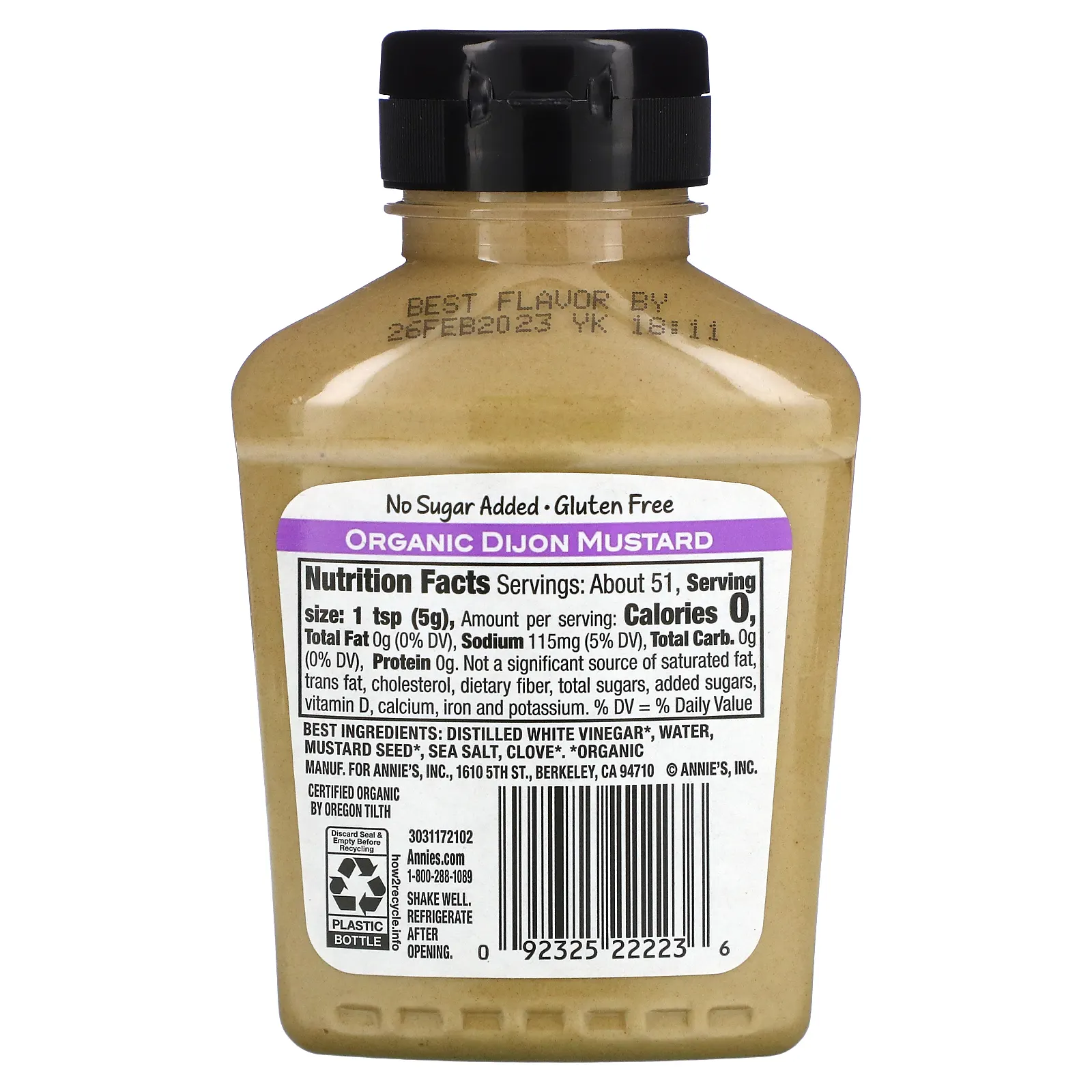 Annie's Naturals, Органика, Дижонская горчица, 9 унций (255 г)