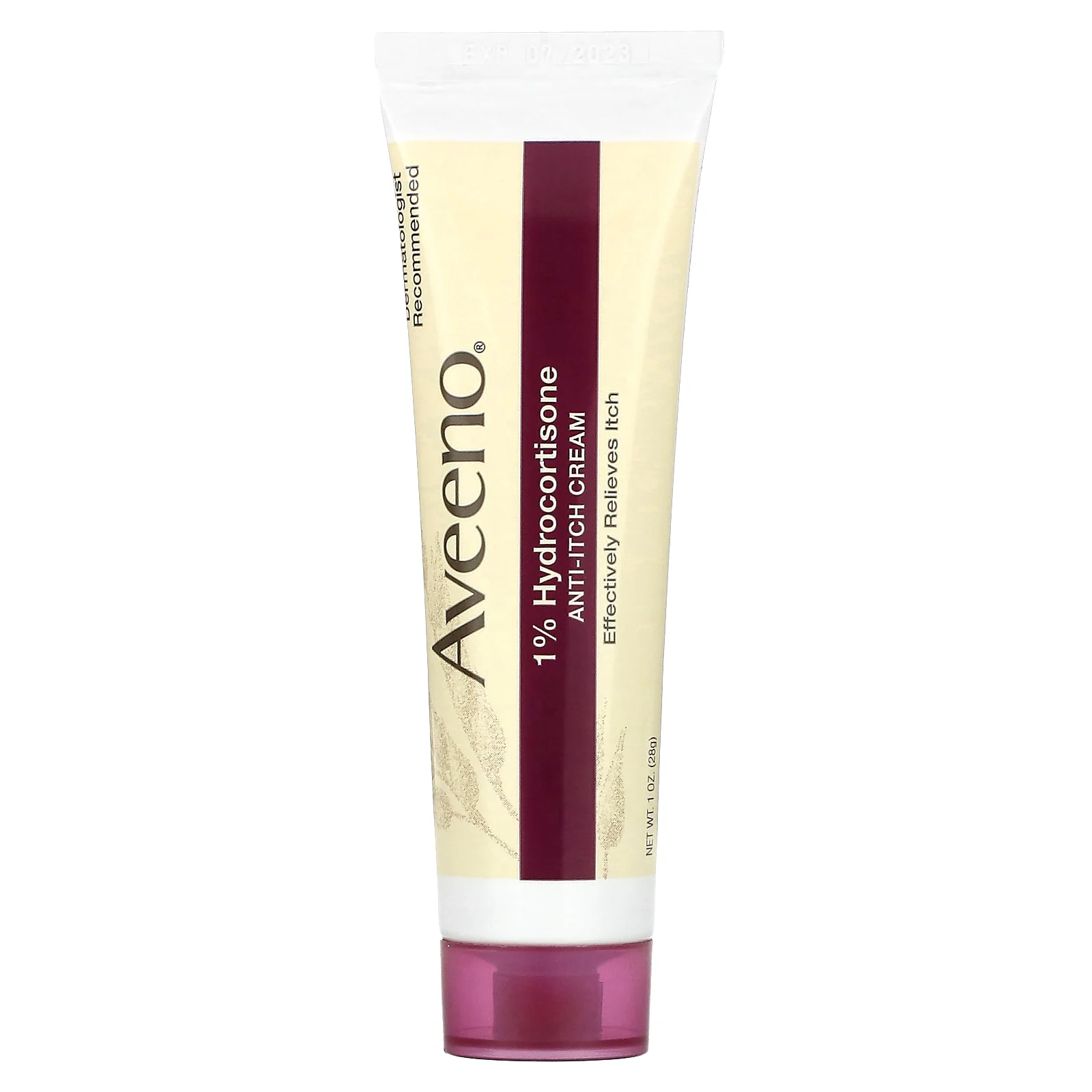 Aveeno, Active Naturals, 1 % гидрокортизон, крем против зуда, 28 г (1 унция)