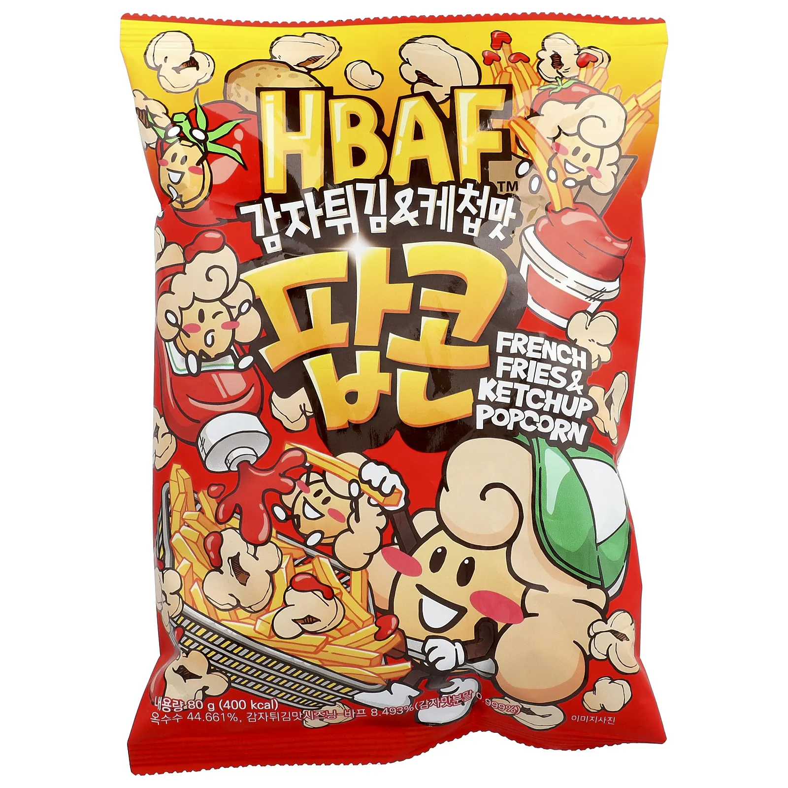 HBAF, Картофель фри и кетчуп с попкорном, 80 г