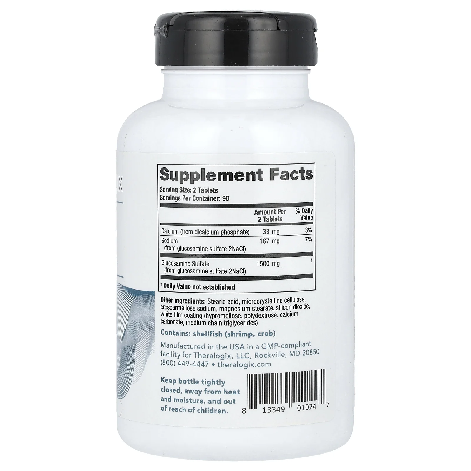 Theralogix, OptiFlex-G, сульфат глюкозамина, 180 таблеток