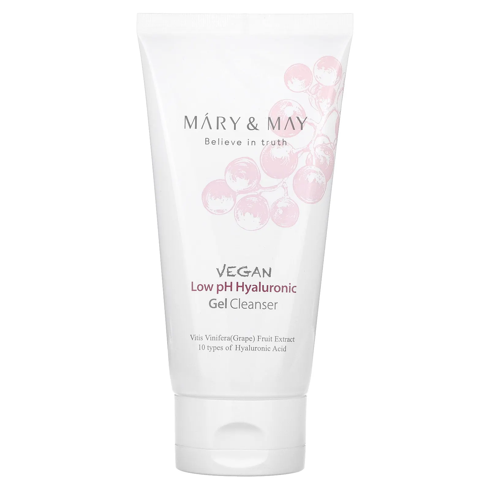 Mary & May, веганский очищающий гель с гиалуроновой кислотой с низким уровнем pH, 150 мл (5,07 жидк. унции)