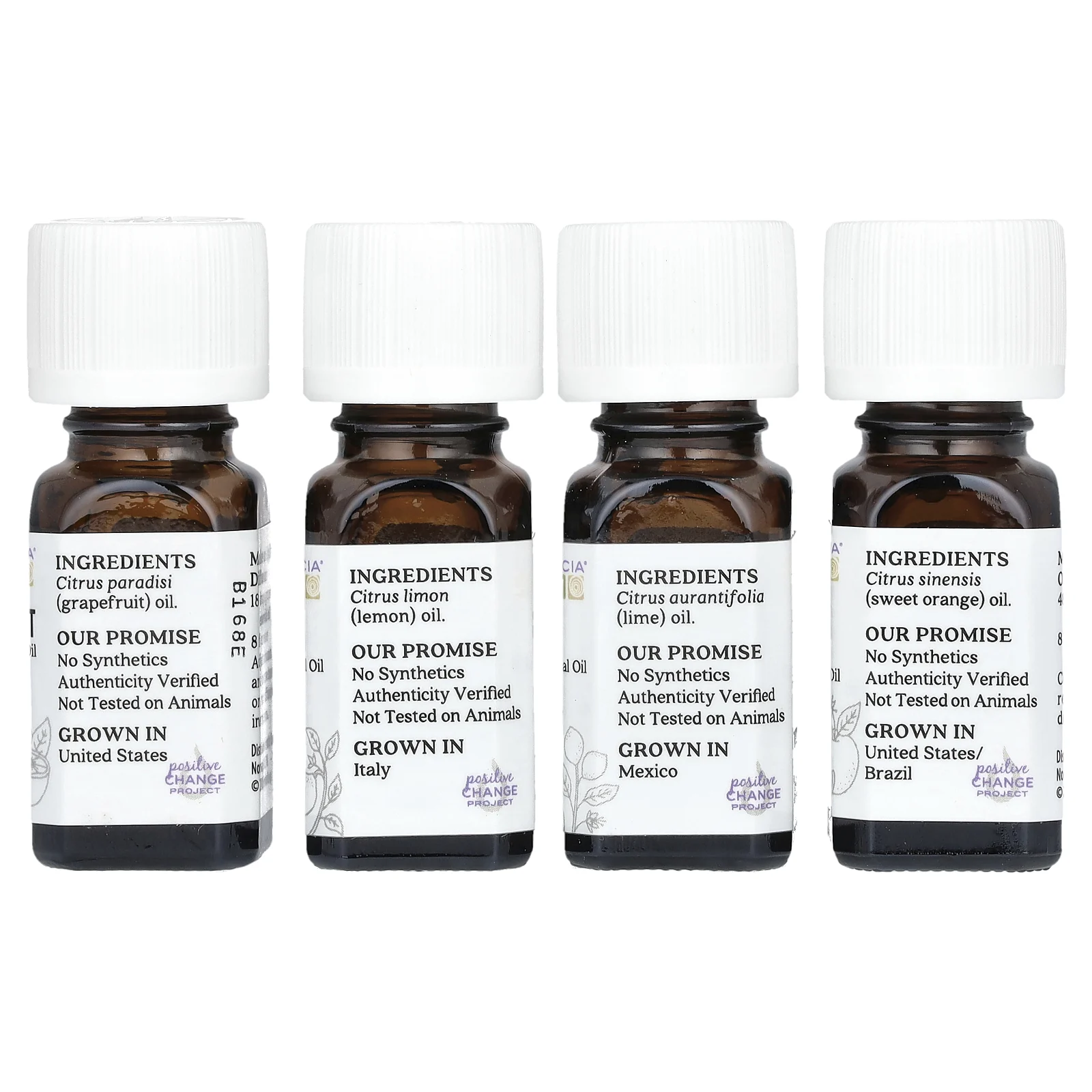 Aura Cacia, Uplifting Kit, чистые эфирные масла Cheeful, 4 флакона по 7,4 мл (0,25 жидк. Унции)