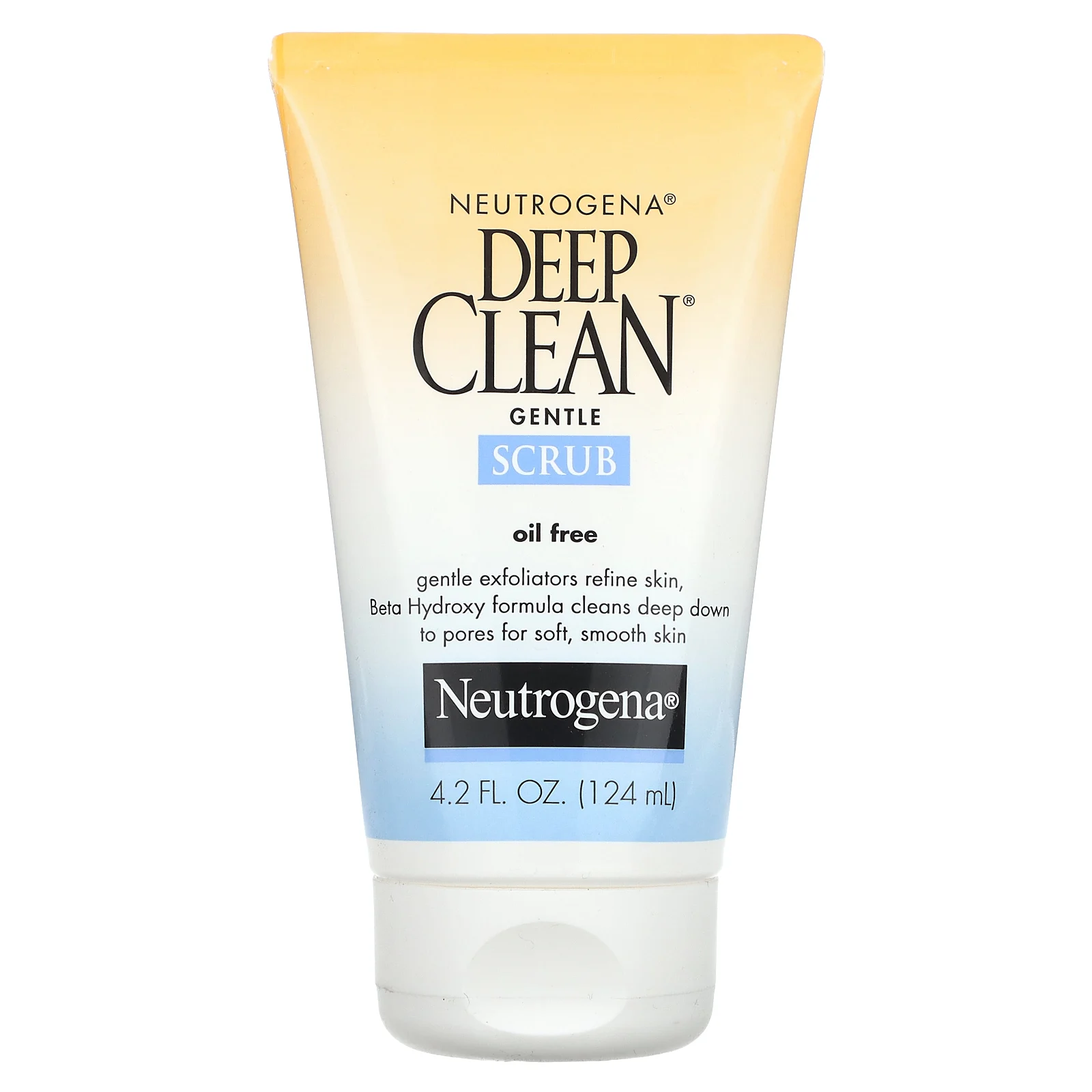Neutrogena, Deep Clean, нежный скраб, 124 мл (4,2 жидк. унции)