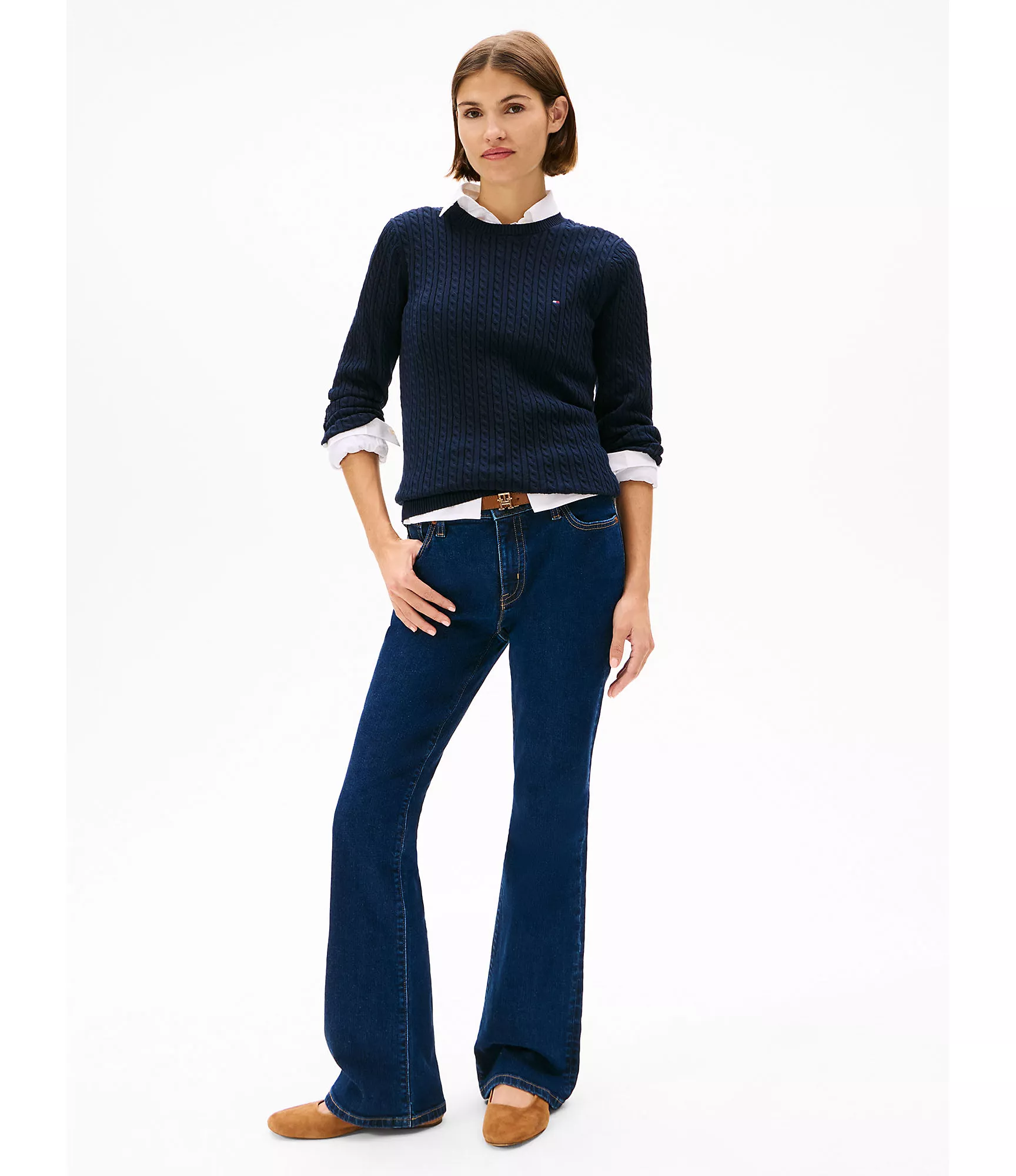 Женский свитер Tommy Hilfiger, Свитер с узором "косы"