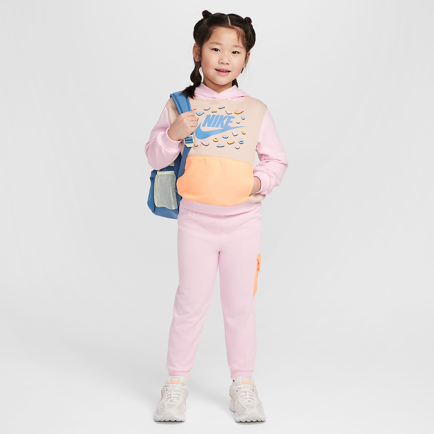 Nike Little Kids' 2-Piece Keep Climbing French Terry Pullover Hoodie Set