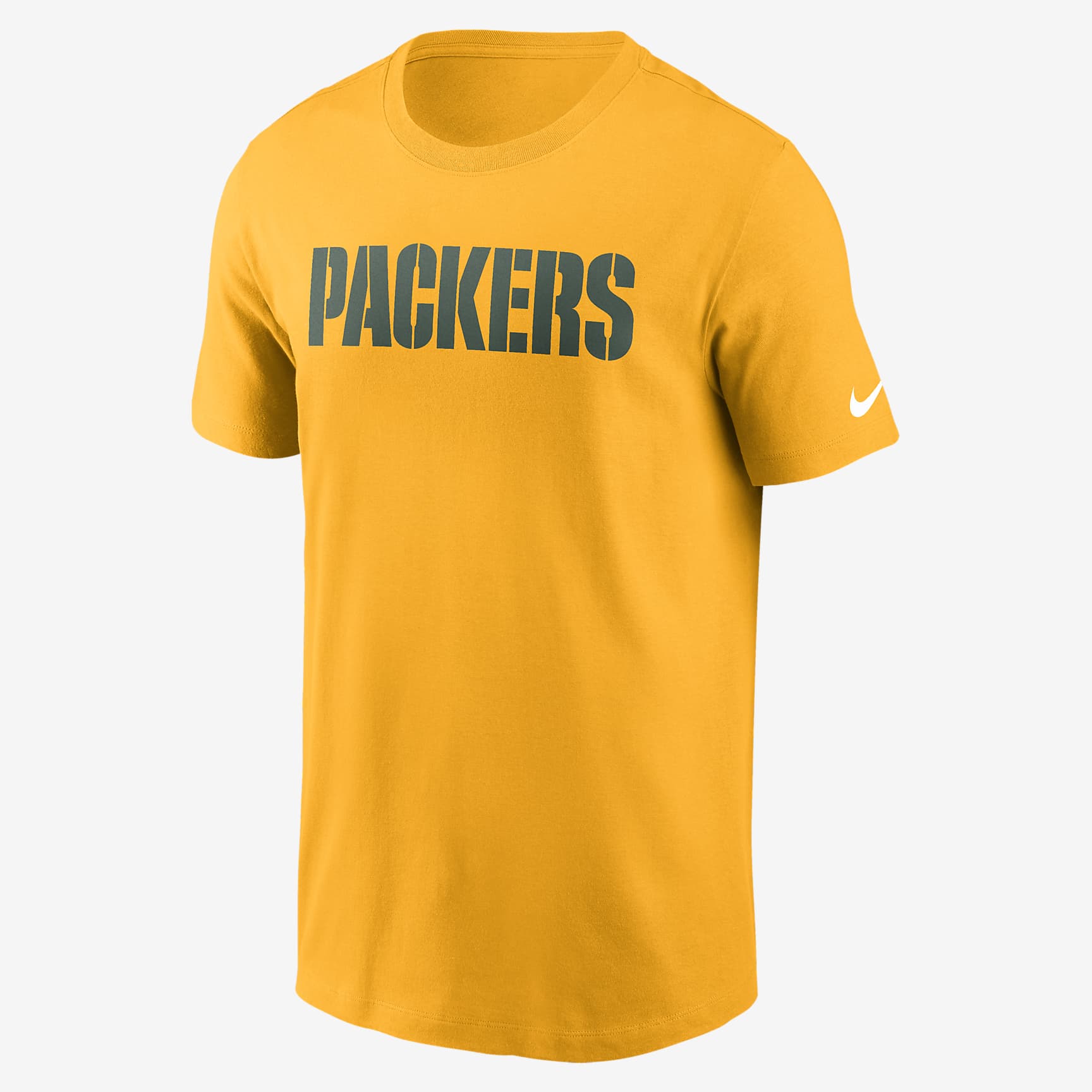 Green Bay Packers Primetime Wordmark Essential Men's Nike NFL T-Shirt