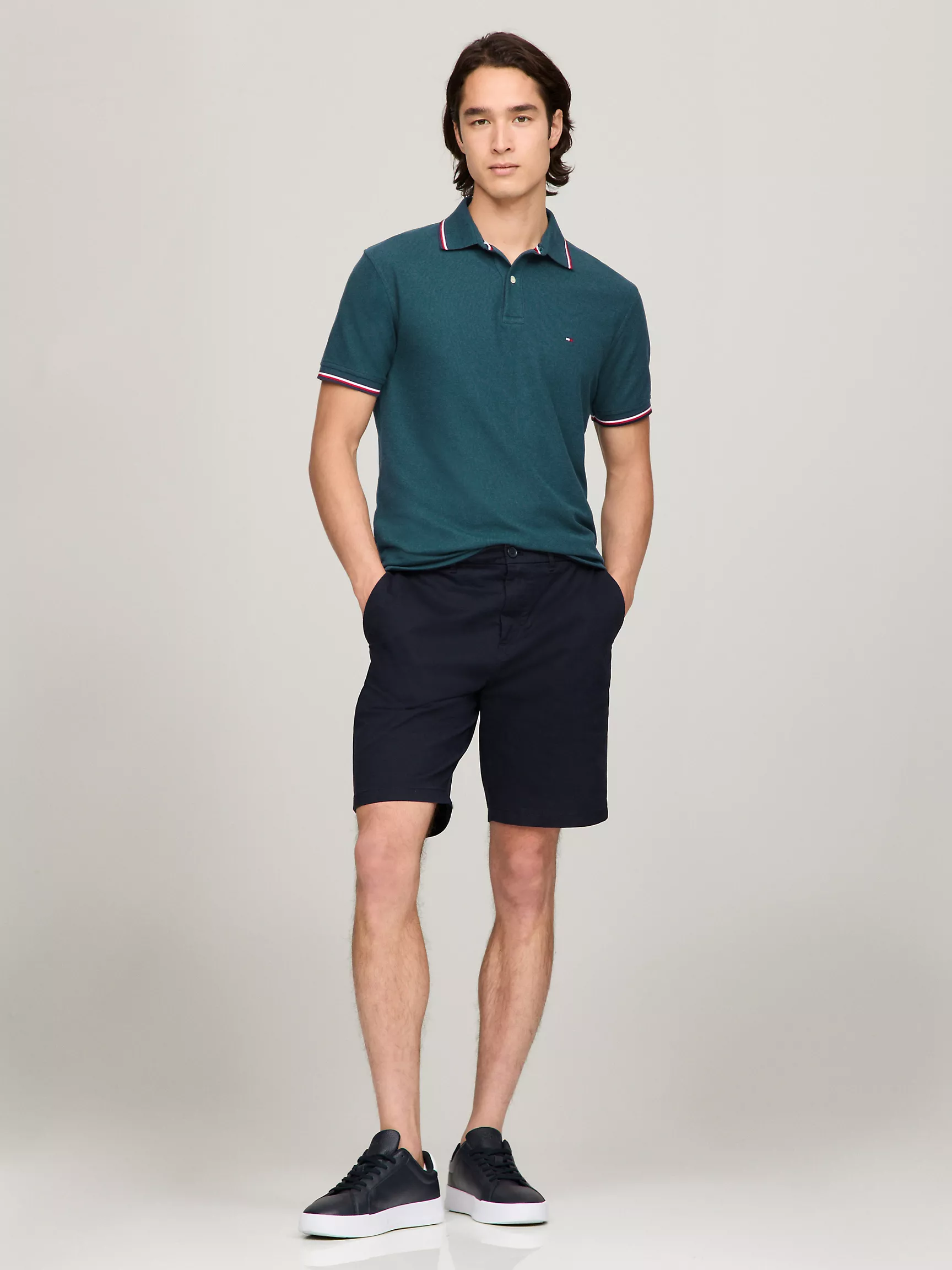 Мужское поло Tommy Hilfiger, Влагоотводящее поло Tommy стандартного кроя