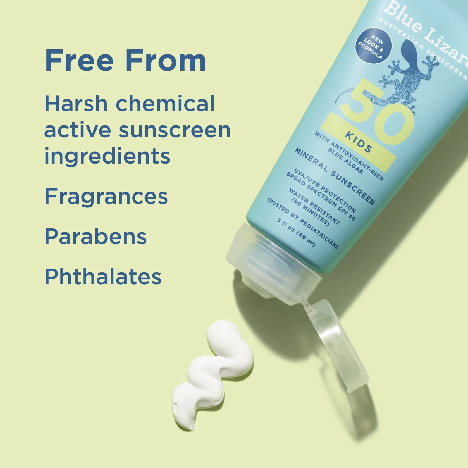 Blue Lizard Australian Sunscreen, детское минеральное солнцезащитное средство, SPF 50, 89 мл (3 жидк. унции)