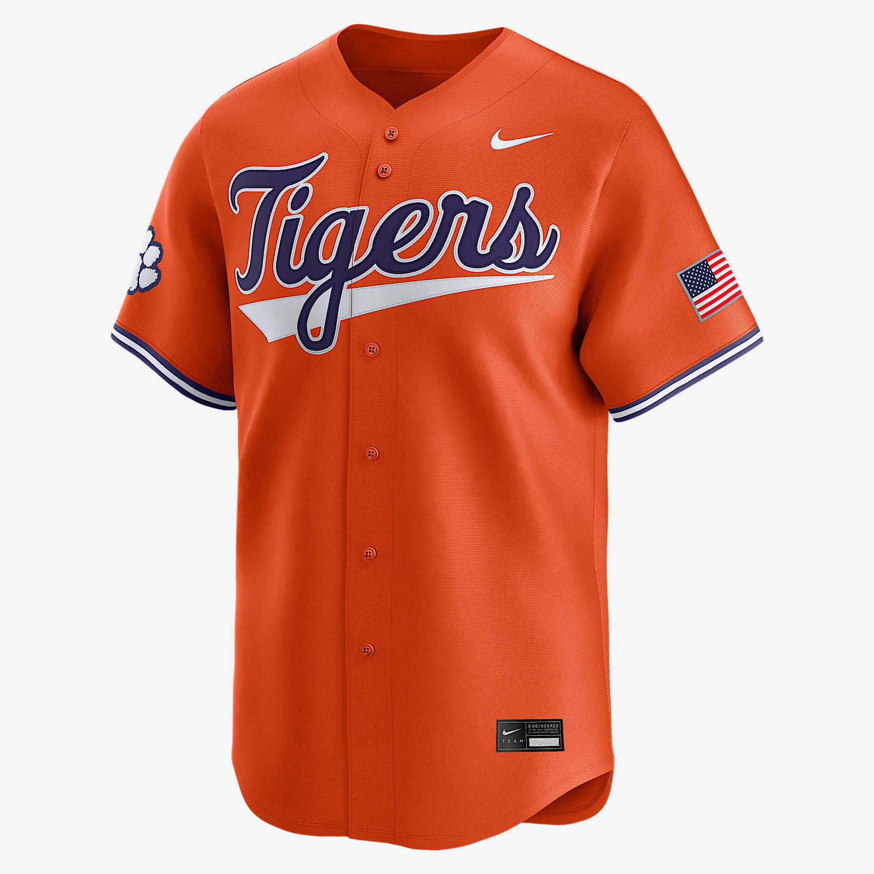 Clemson Tigers Men's Nike College Limited Baseball Jersey