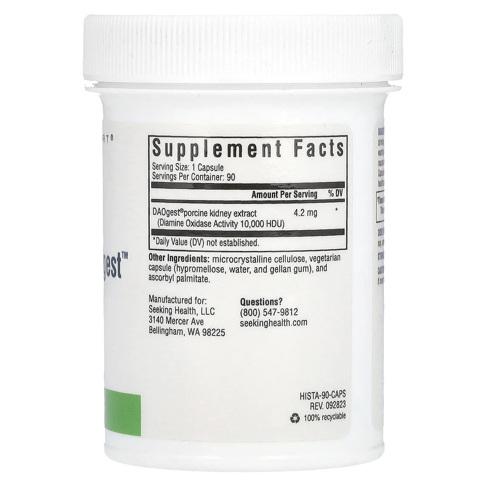 Seeking Health, Гистаминный дайджест, 90 капсул