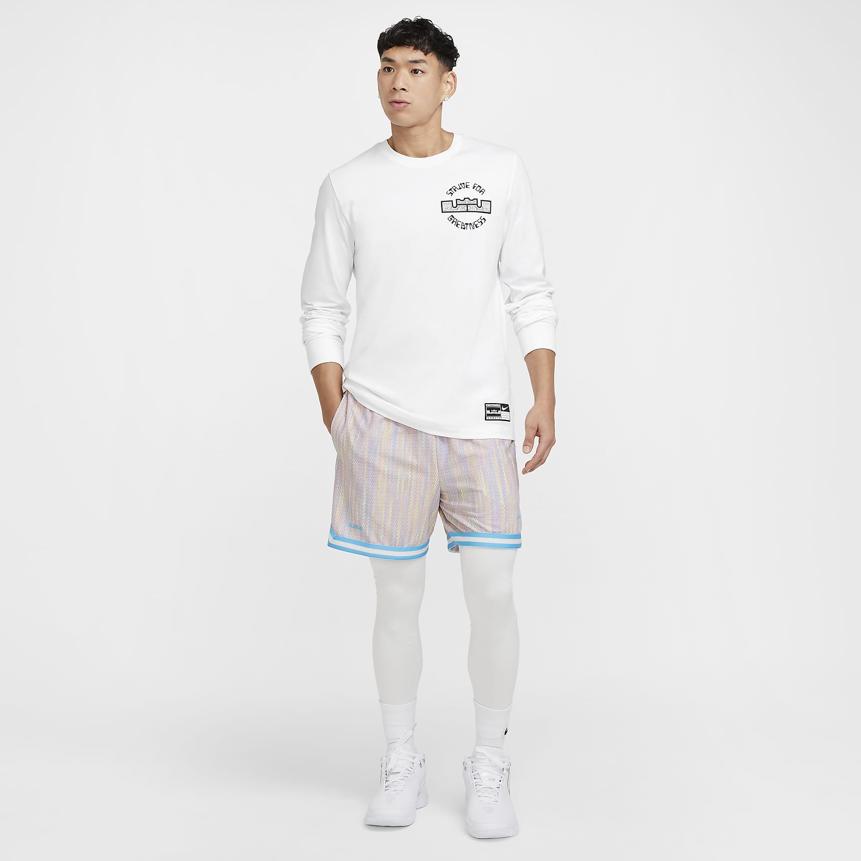 LeBron Men's Max90 Long-Sleeve Basketball T-Shirt