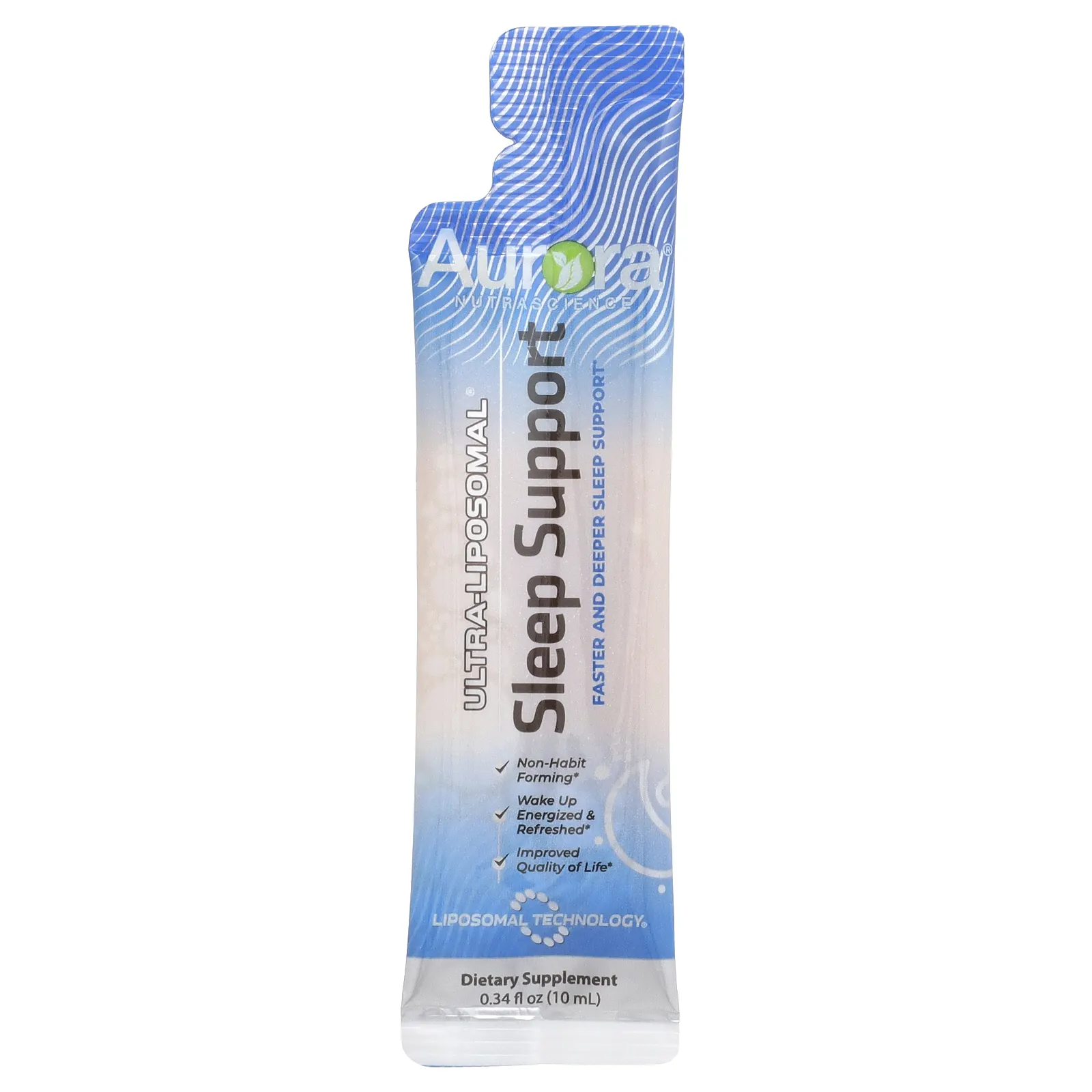 Aurora Nutrascience, Ultra-Liposomal®, поддержка сна, 30 пакетиков по 10 мл (0,34 жидк. Унции)