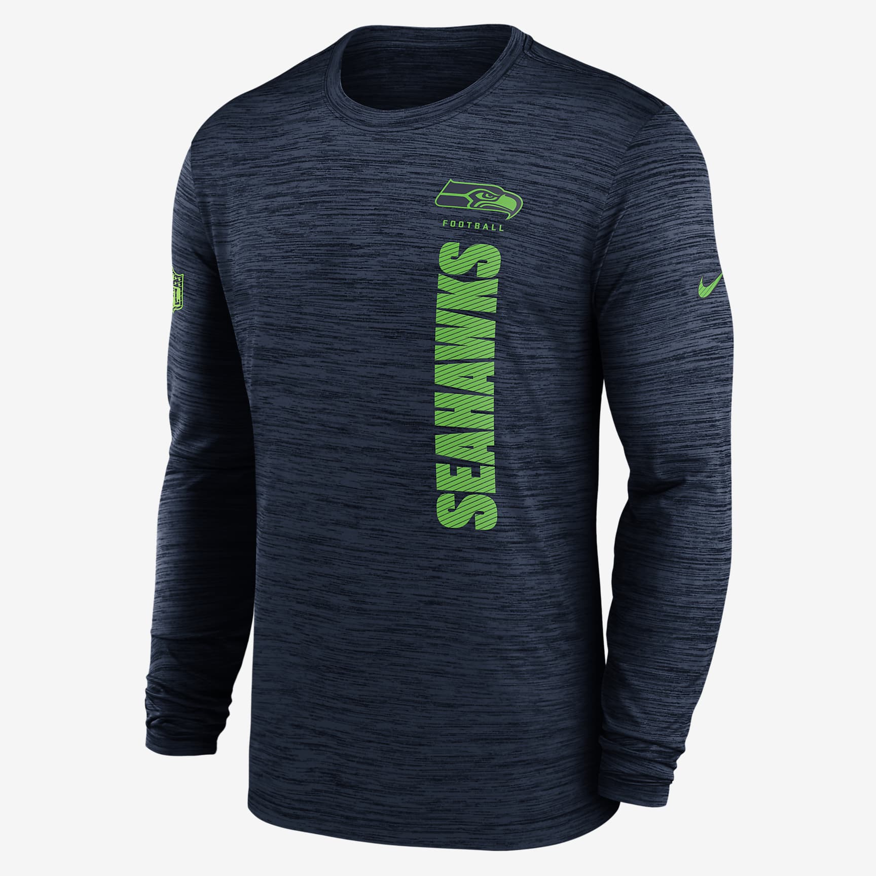 Seattle Seahawks Sideline Velocity Men's Nike Dri-FIT NFL Long-Sleeve T-Shirt