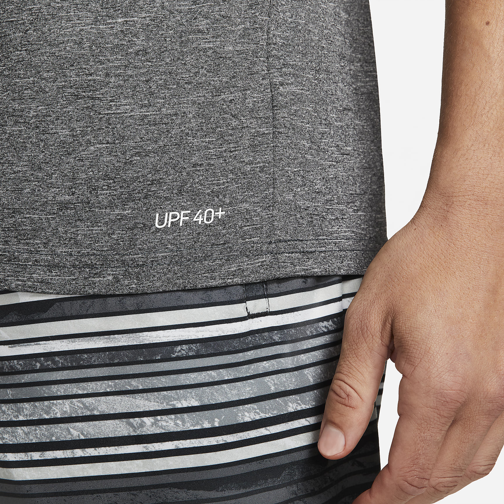 Nike Men's Heathered Sleeveless Hydroguard Swim Shirt