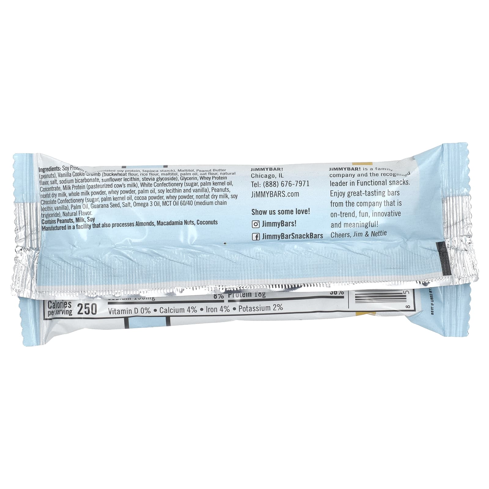 JiMMY!, Bars With Benefits, протеиновый батончик, крем с золотистым ванильным печеньем, 12 батончиков, 58 г (2,05 унции)