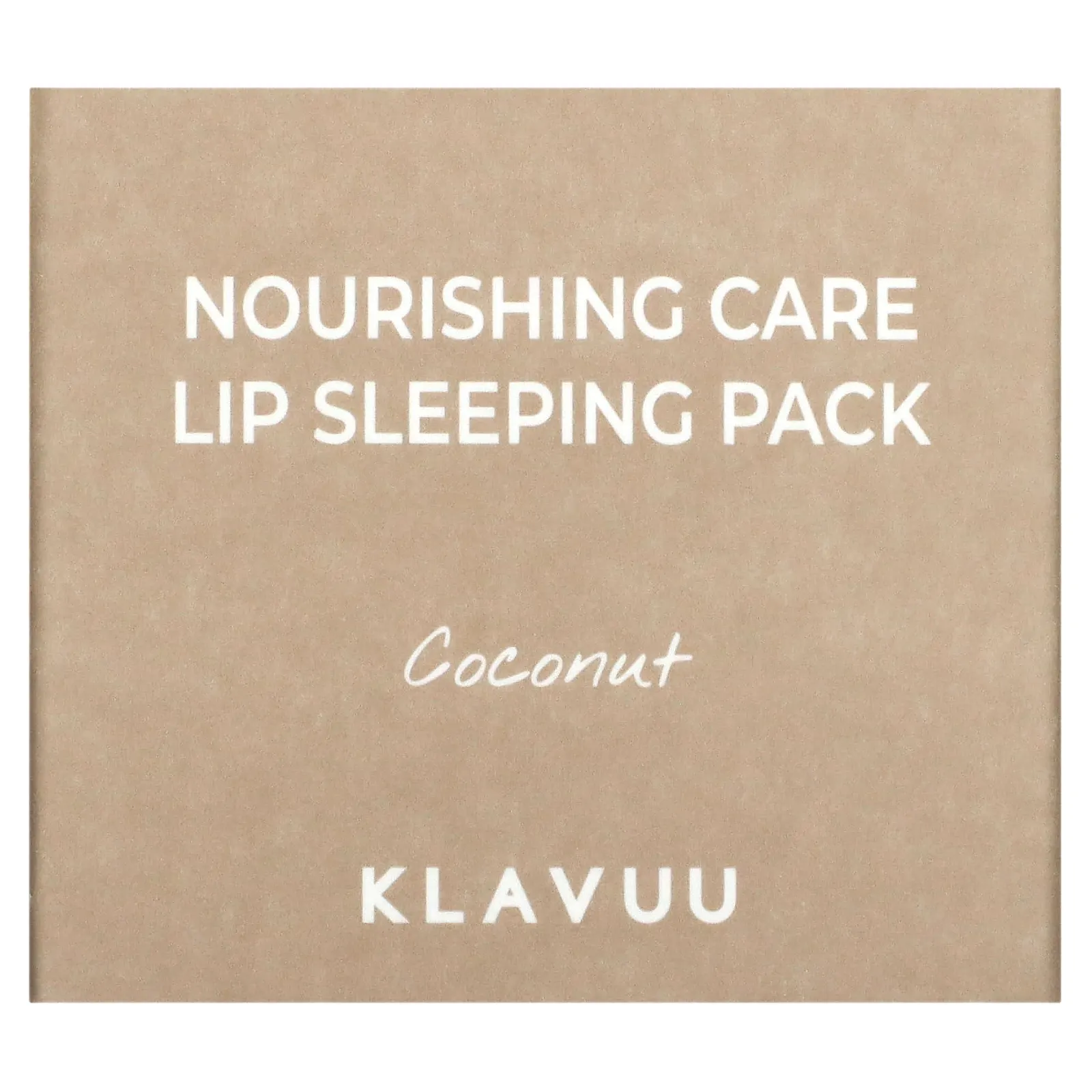 KLAVUU, Nourishing Care, ночная маска для губ, кокос, 20 г (0,70 унции)