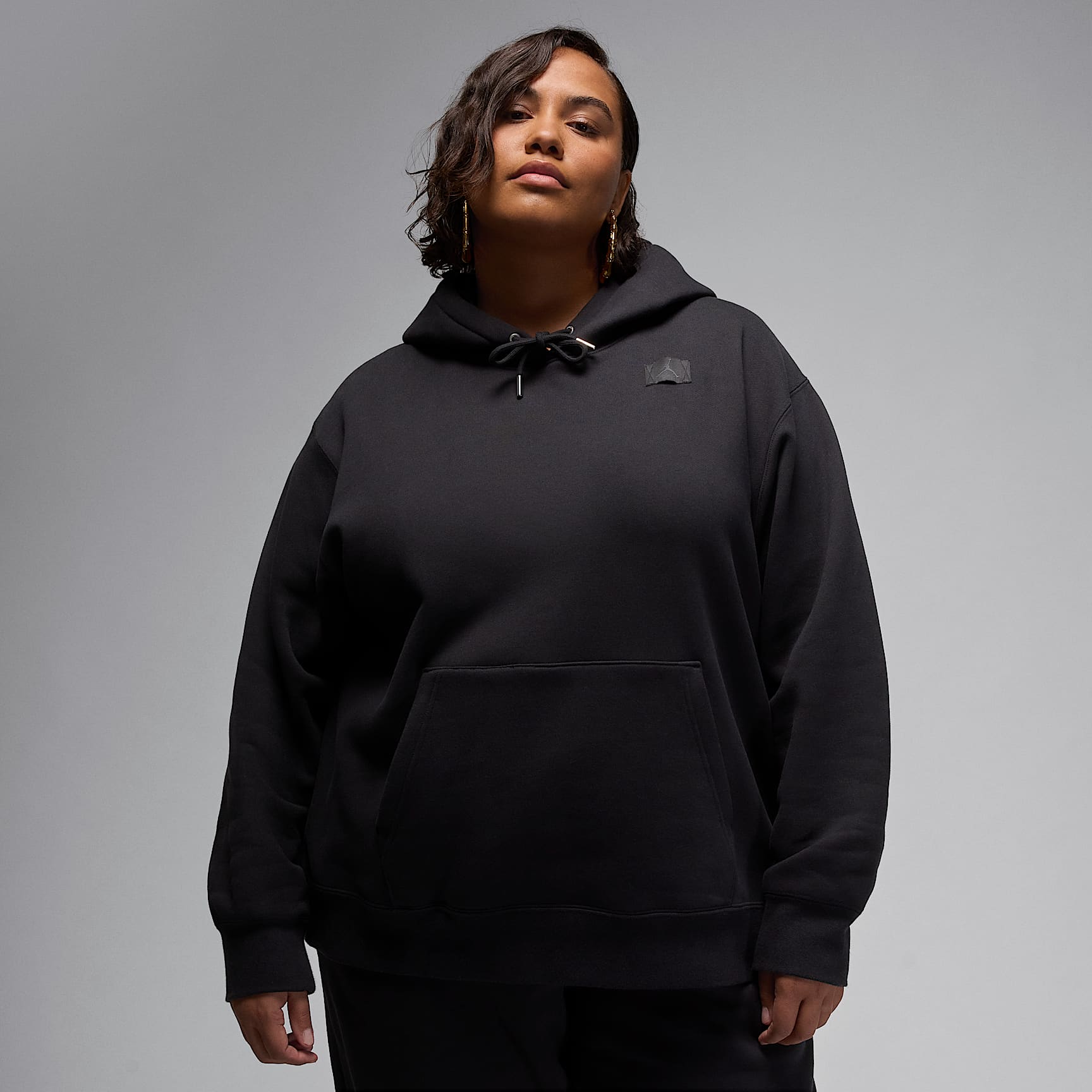 Jordan Flight Fleece Women's Satin-Lined Pullover Hoodie (Plus Size)