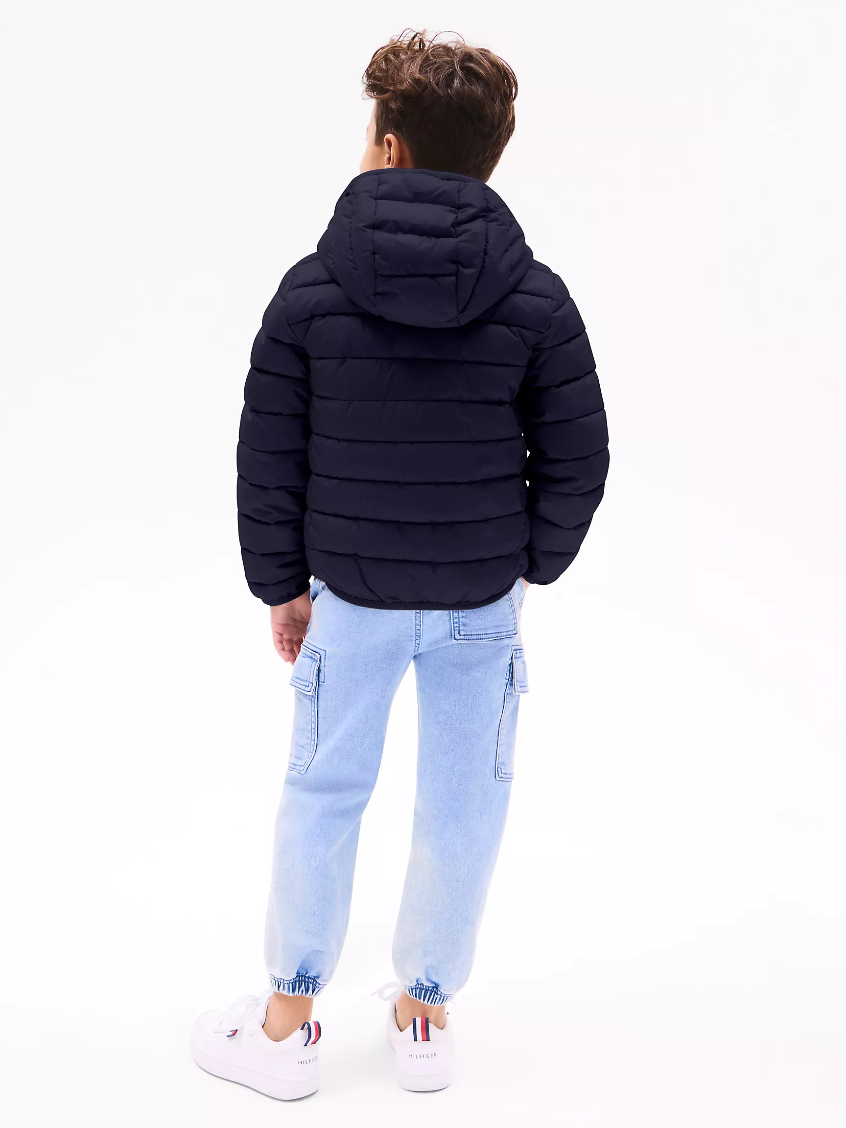 Куртка для мальчика Tommy Hilfiger, Детская водоотталкивающая складная куртка