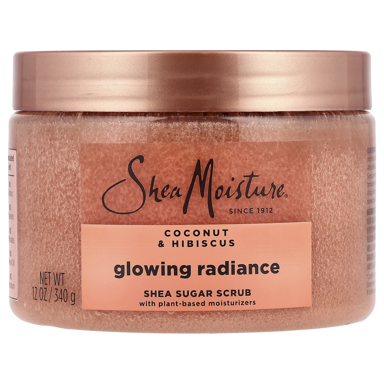 SheaMoisture, Glowing Radiance, сахарный скраб ши, кокос и гибискус, 340 г (12 унций)