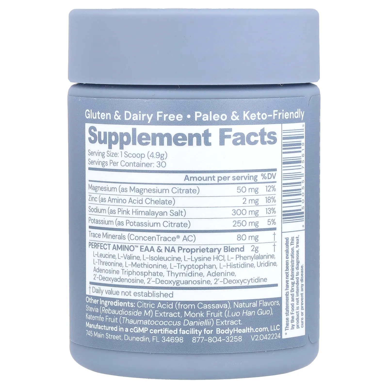 BodyHealth, Perfect Amino ™, электролиты, маракуйя, 147 г (5,2 унции)