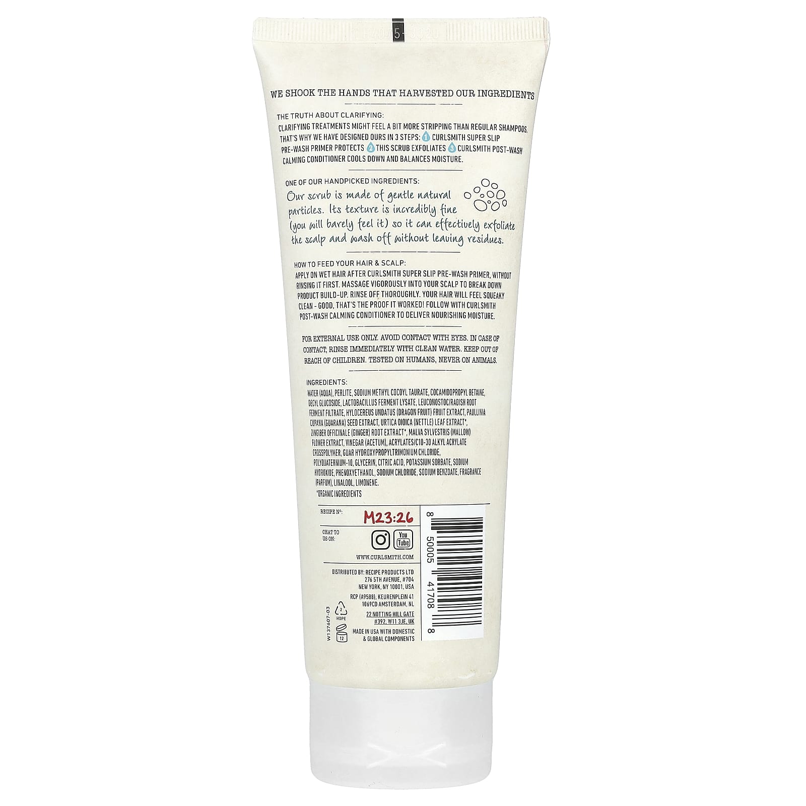 Curlsmith, Пробиотический шампунь для мытья и очищения от токсинов, для всех типов волос, шаг 2, 237 мл (8 жидк. Унций)