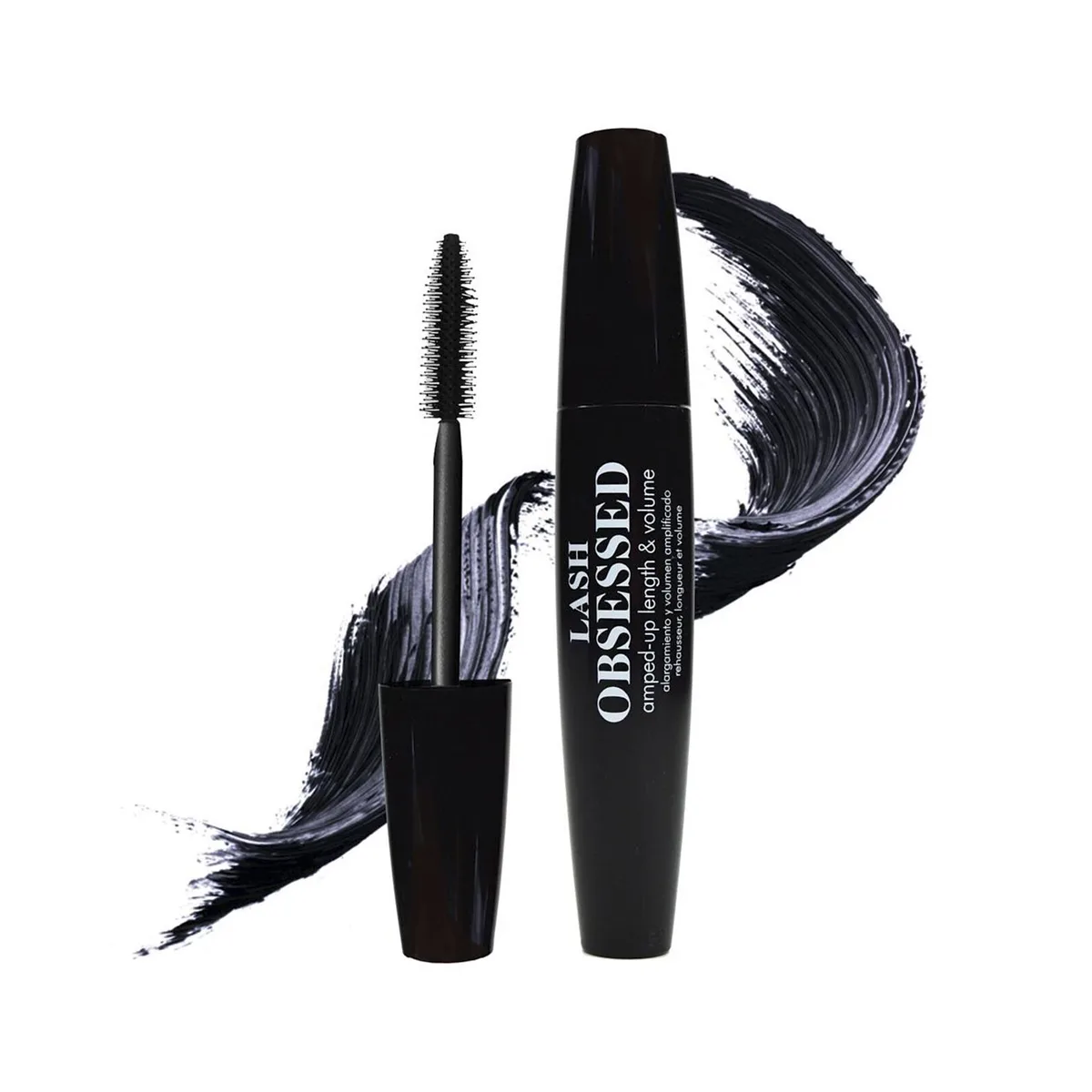 Palladio, Lash Obsess, тушь для увеличения длины и объема, черная, 12 мл (0,41 жидк. Унции)