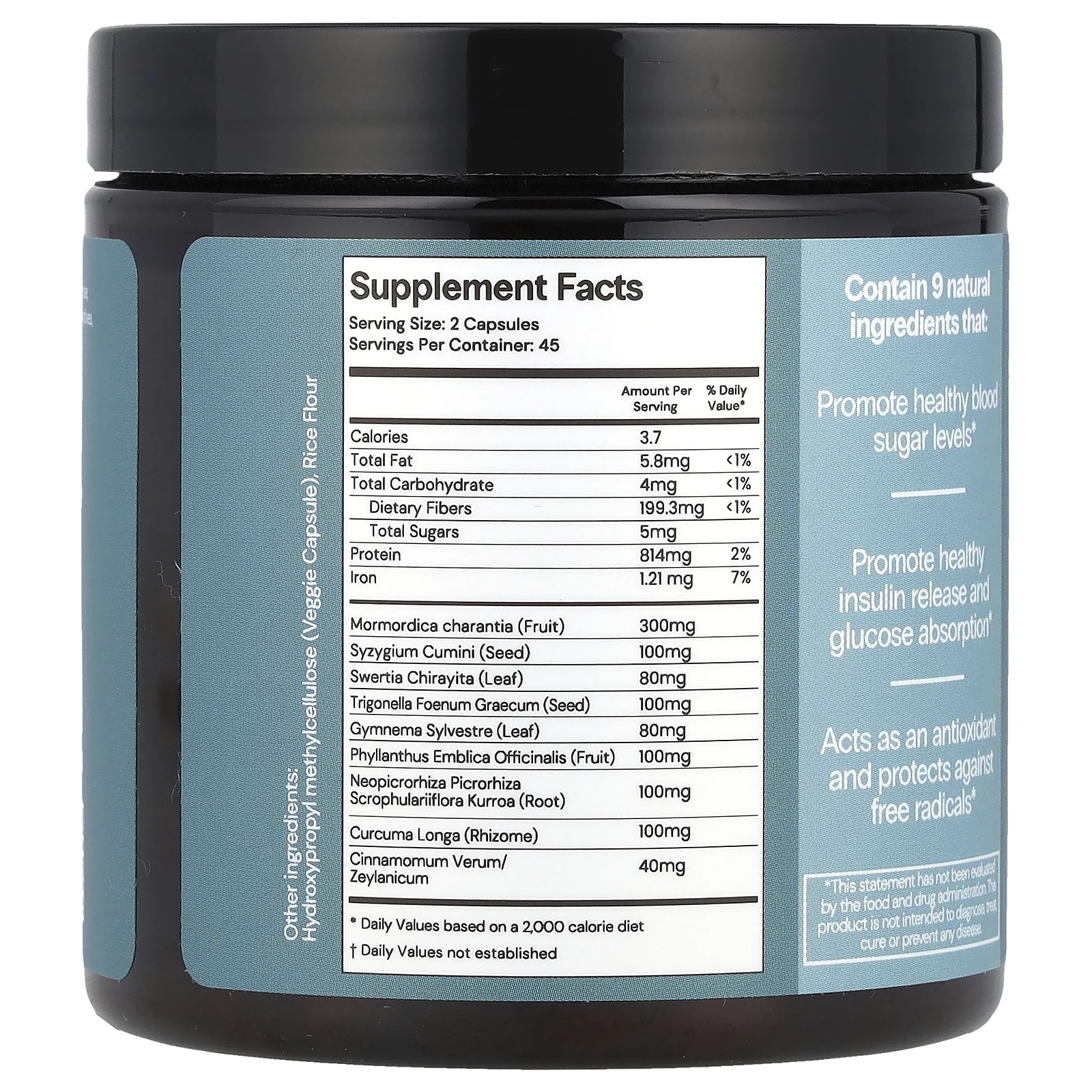 CuraLife, CuraLin улучшенная поддержка уровня глюкозы, 90 капсул