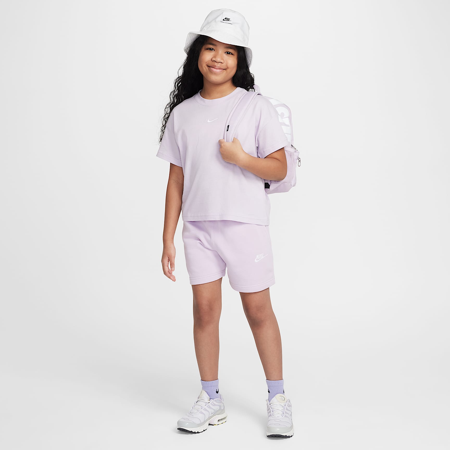 Nike Sportswear Club Fleece Big Kids' (Girls') 5" French Terry Shorts